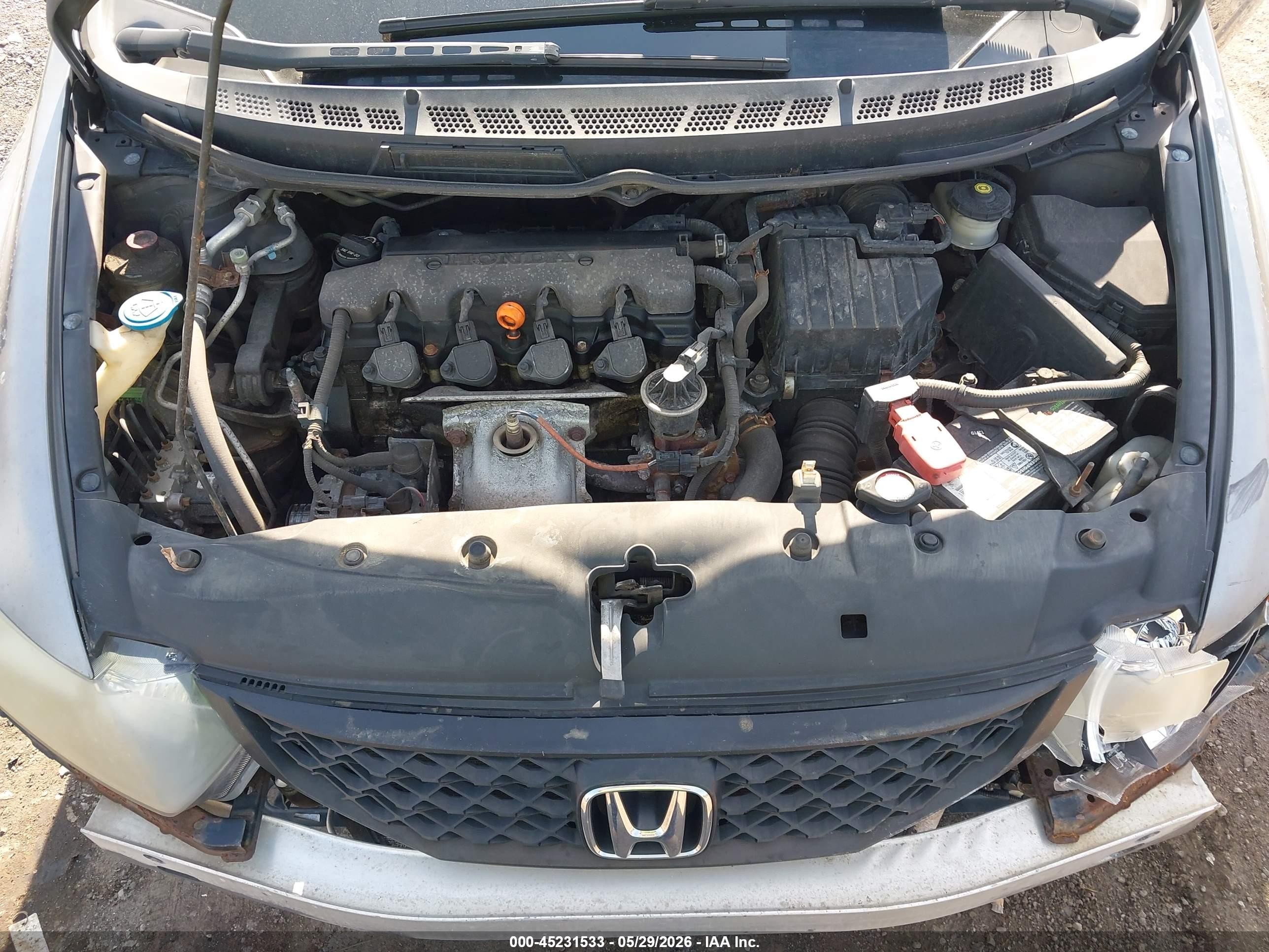 2010 Honda Civic Lx Gray vin: 2HGFG1B60AH509548