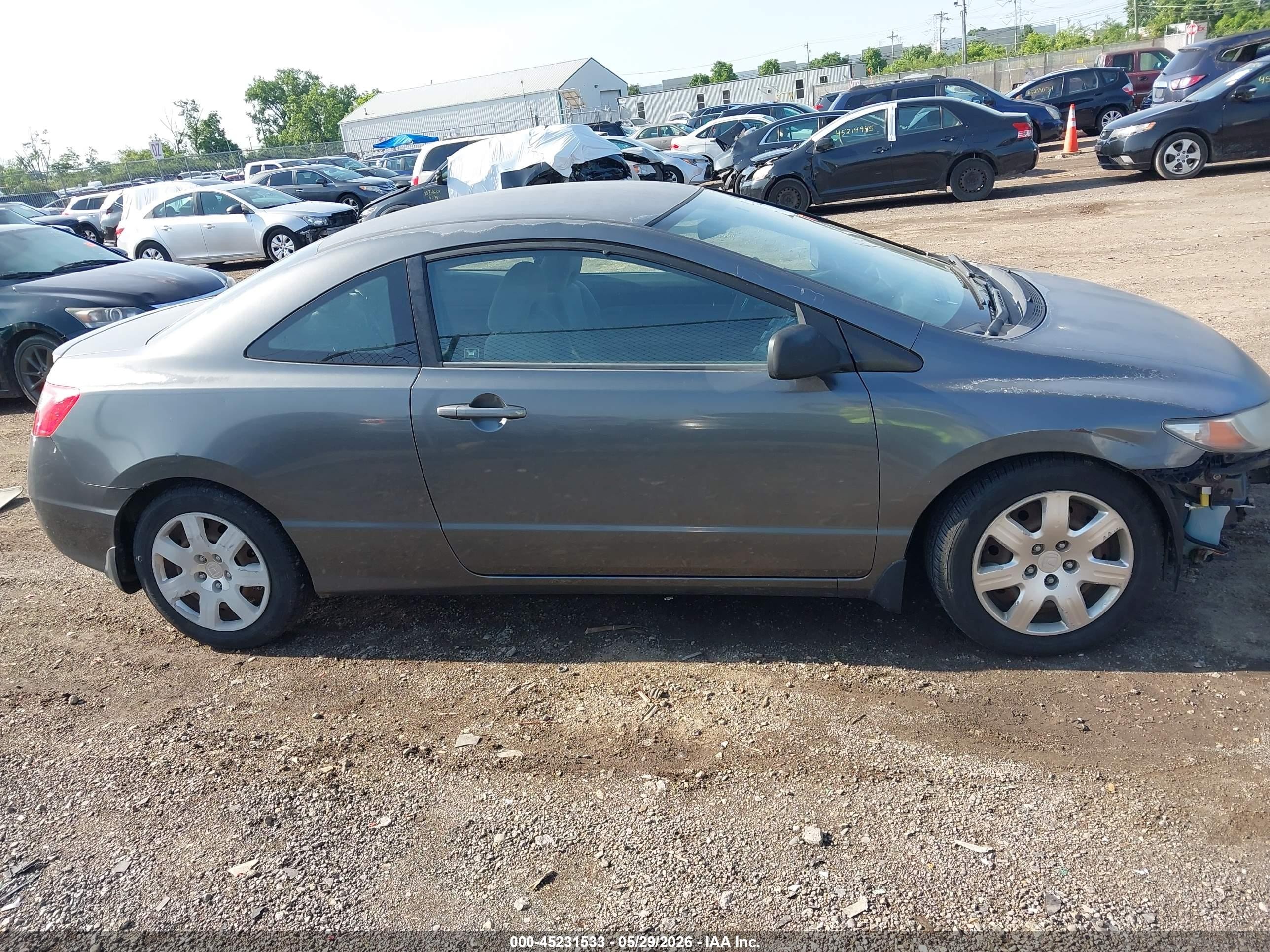 2010 Honda Civic Lx Gray vin: 2HGFG1B60AH509548