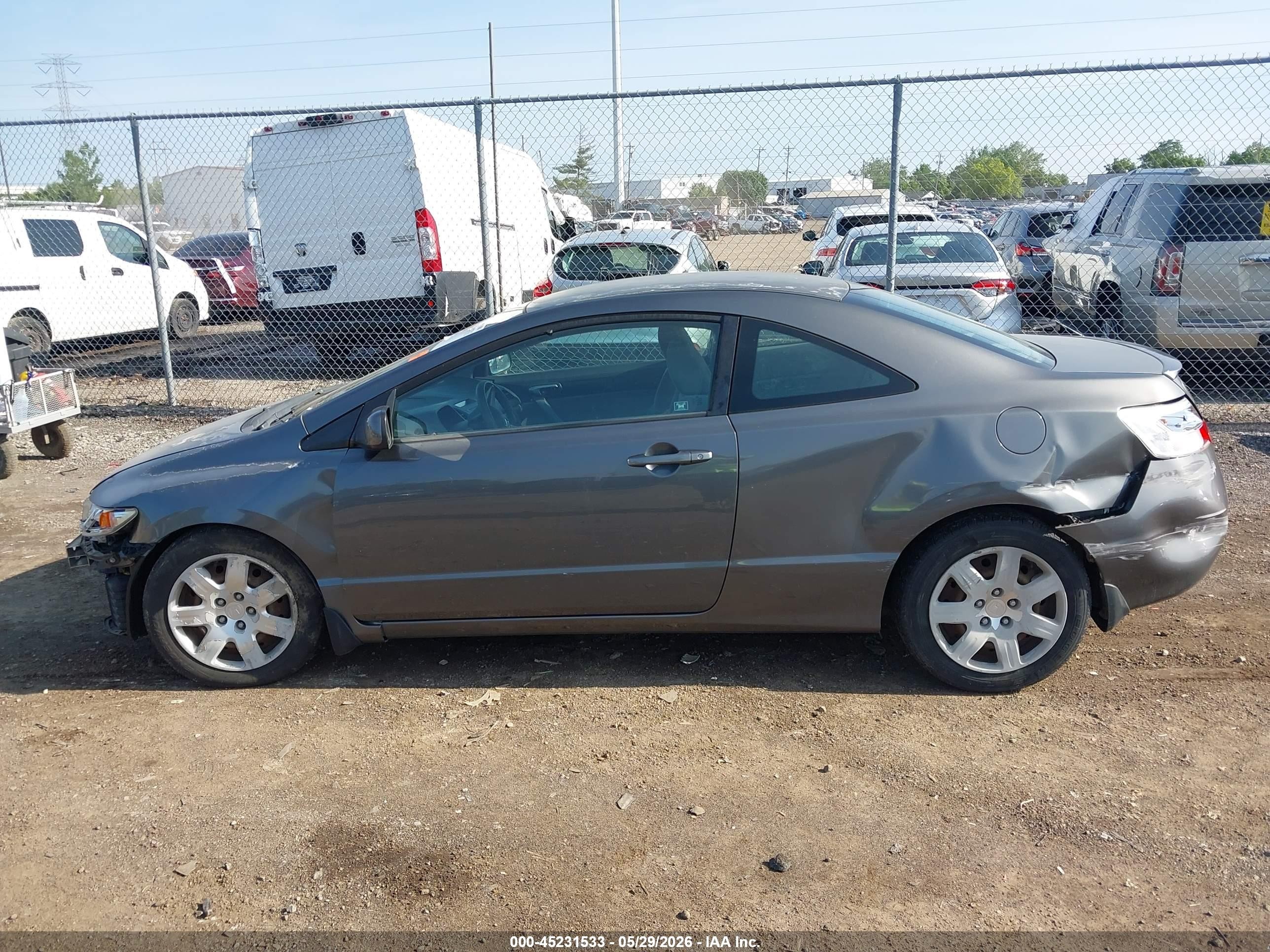 2010 Honda Civic Lx Gray vin: 2HGFG1B60AH509548