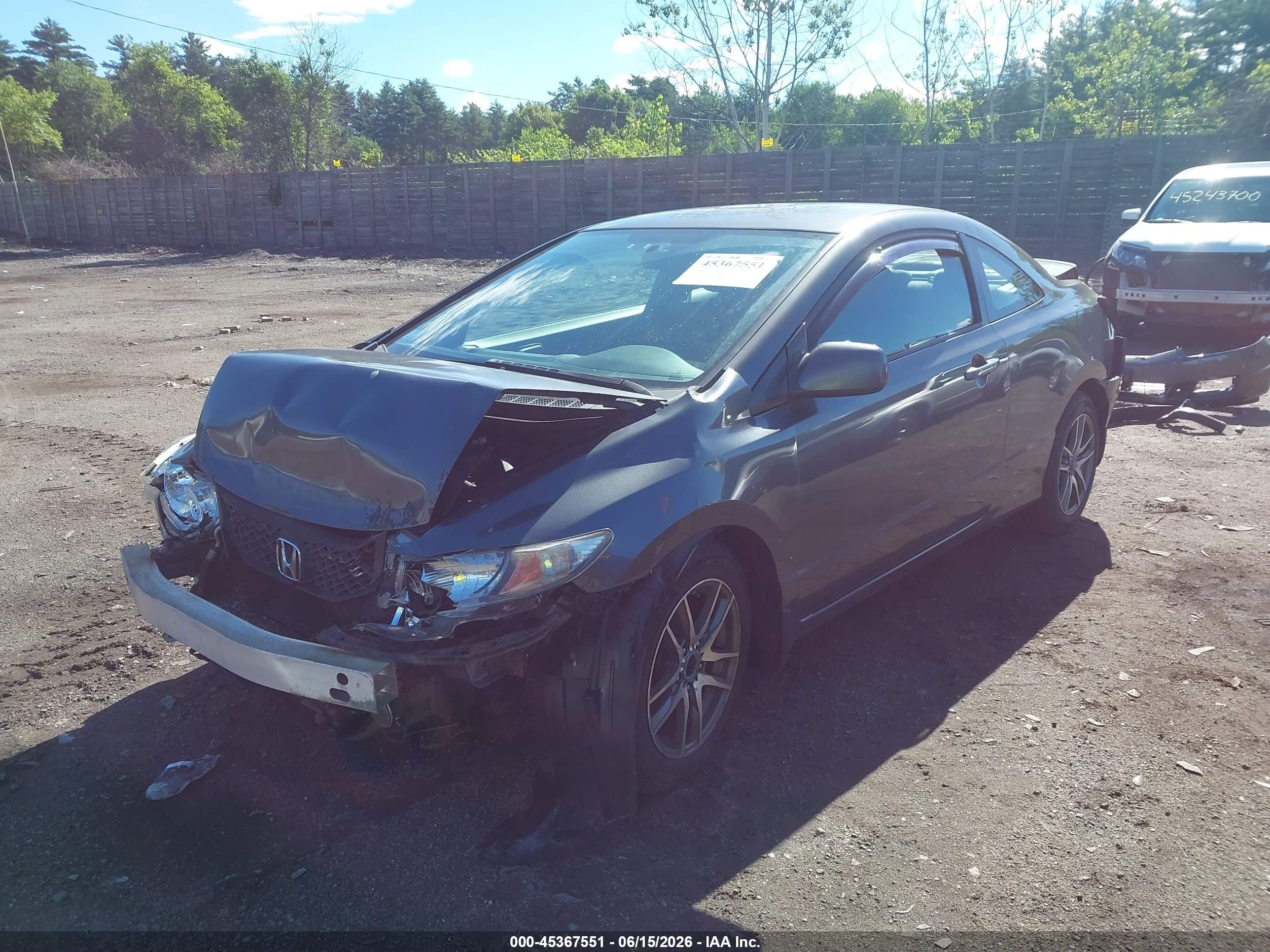 2010 Honda Civic Lx Gray vin: 2HGFG1B60AH535227