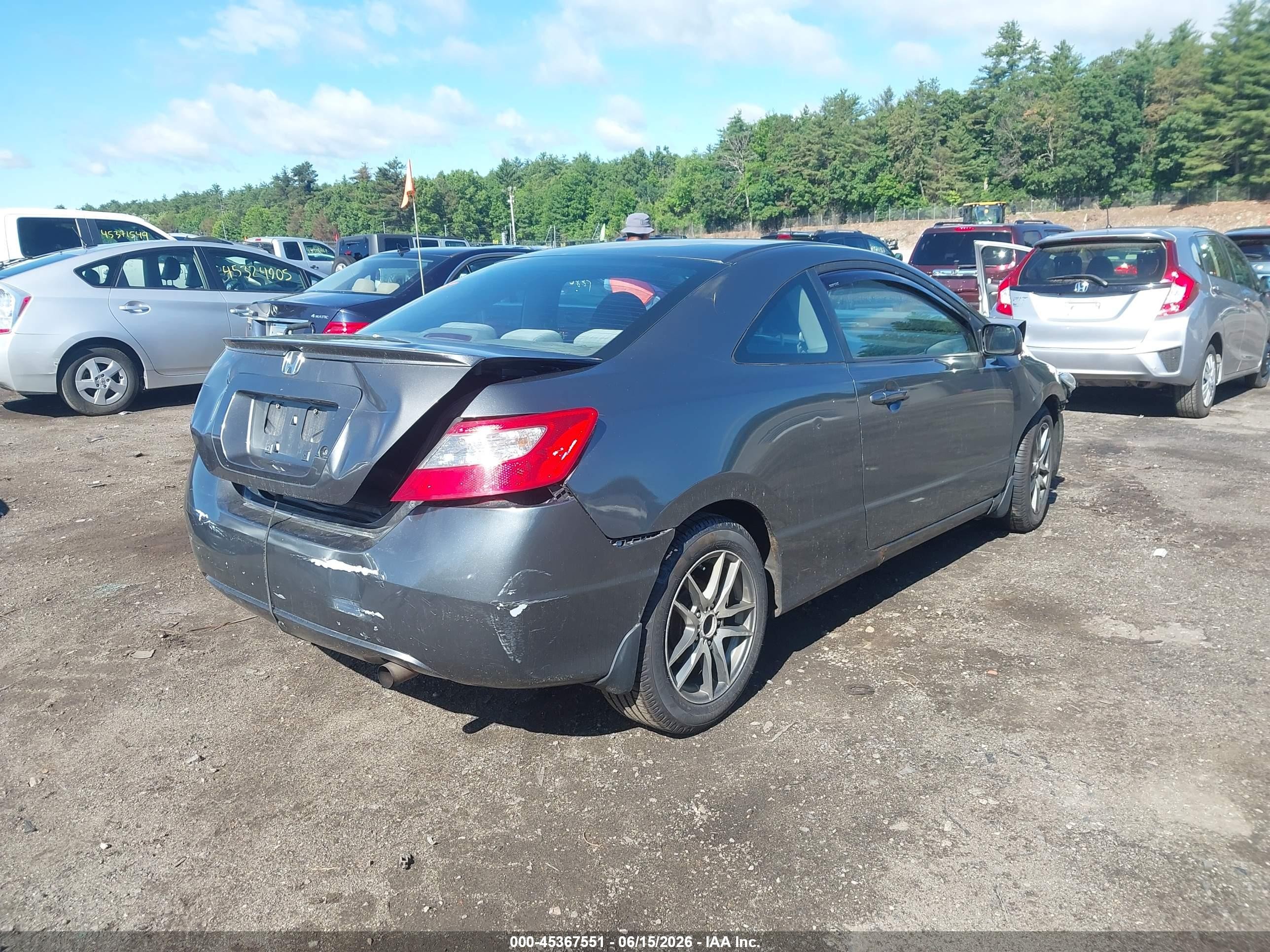 2010 Honda Civic Lx Gray vin: 2HGFG1B60AH535227