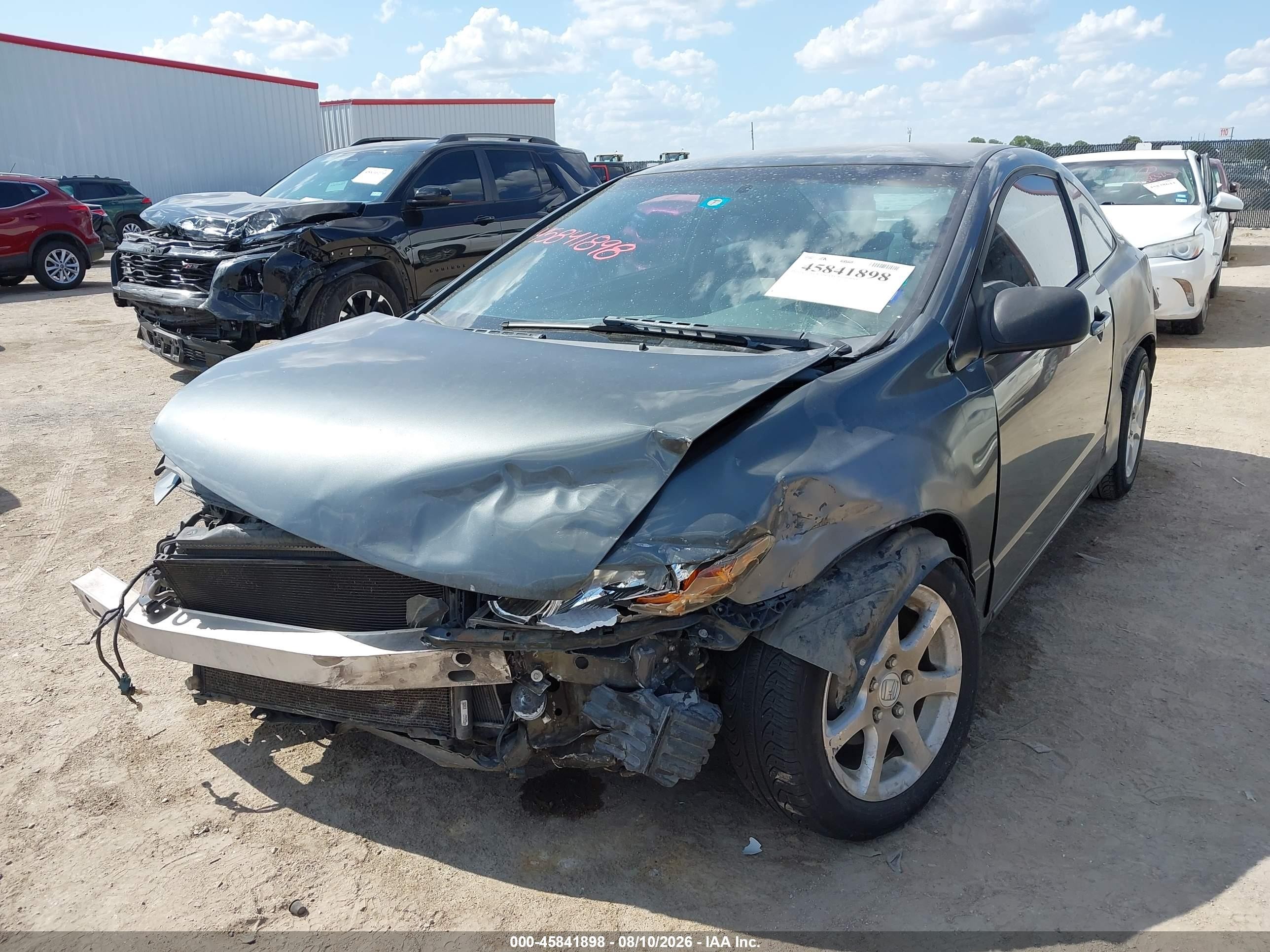 2010 Honda Civic Lx Gray vin: 2HGFG1B60AH537723