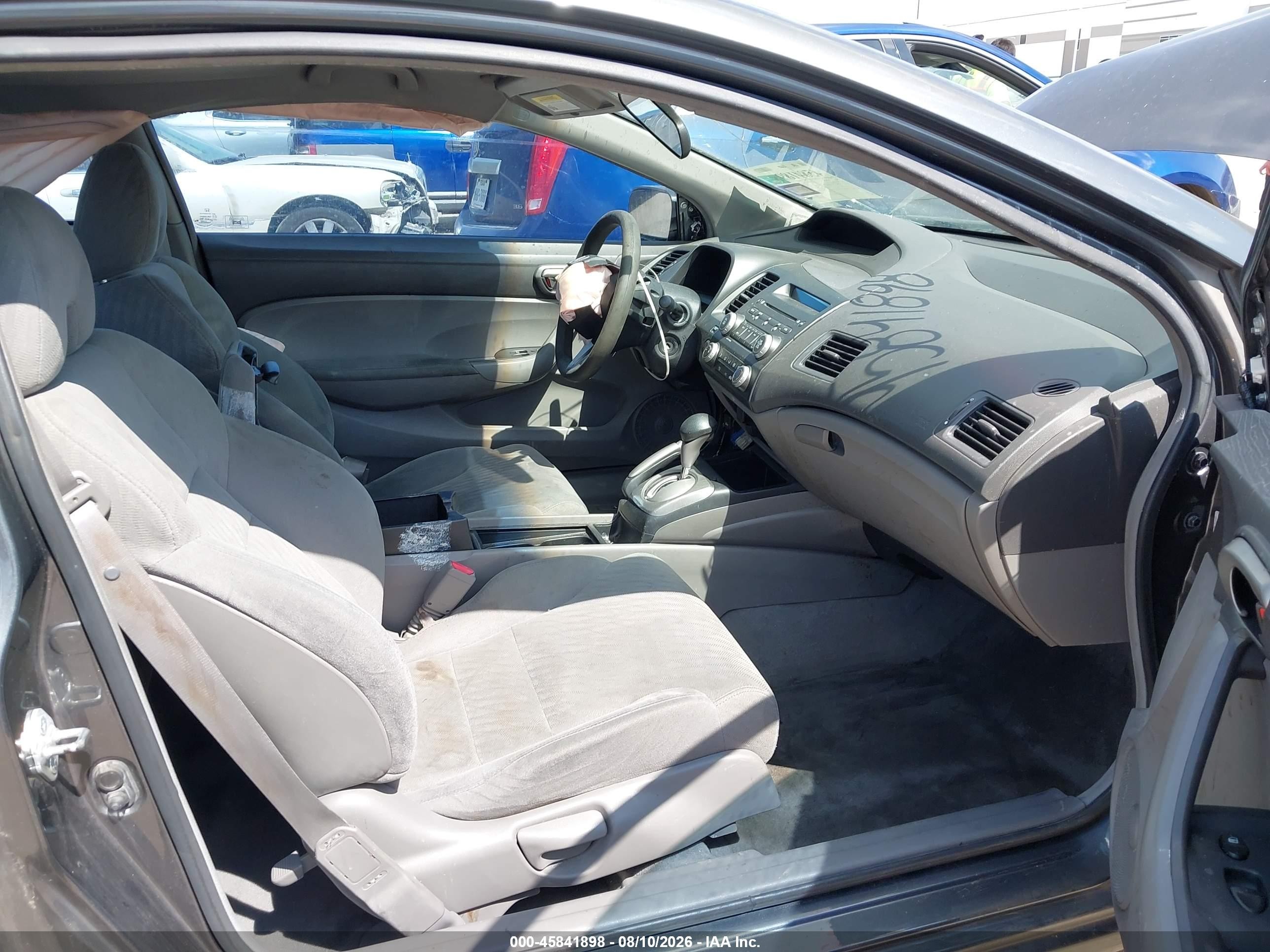 2010 Honda Civic Lx Gray vin: 2HGFG1B60AH537723
