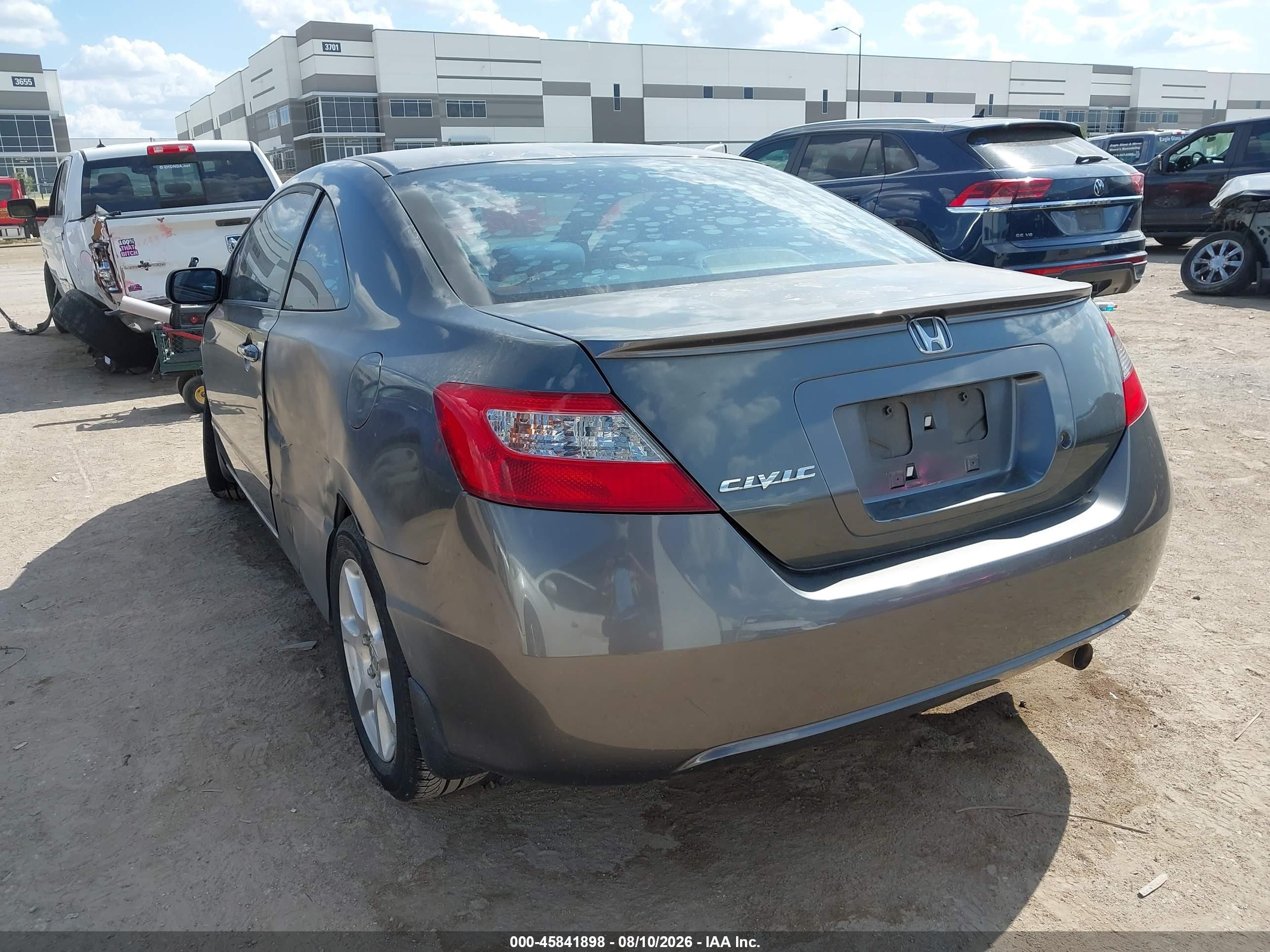 2010 Honda Civic Lx Gray vin: 2HGFG1B60AH537723