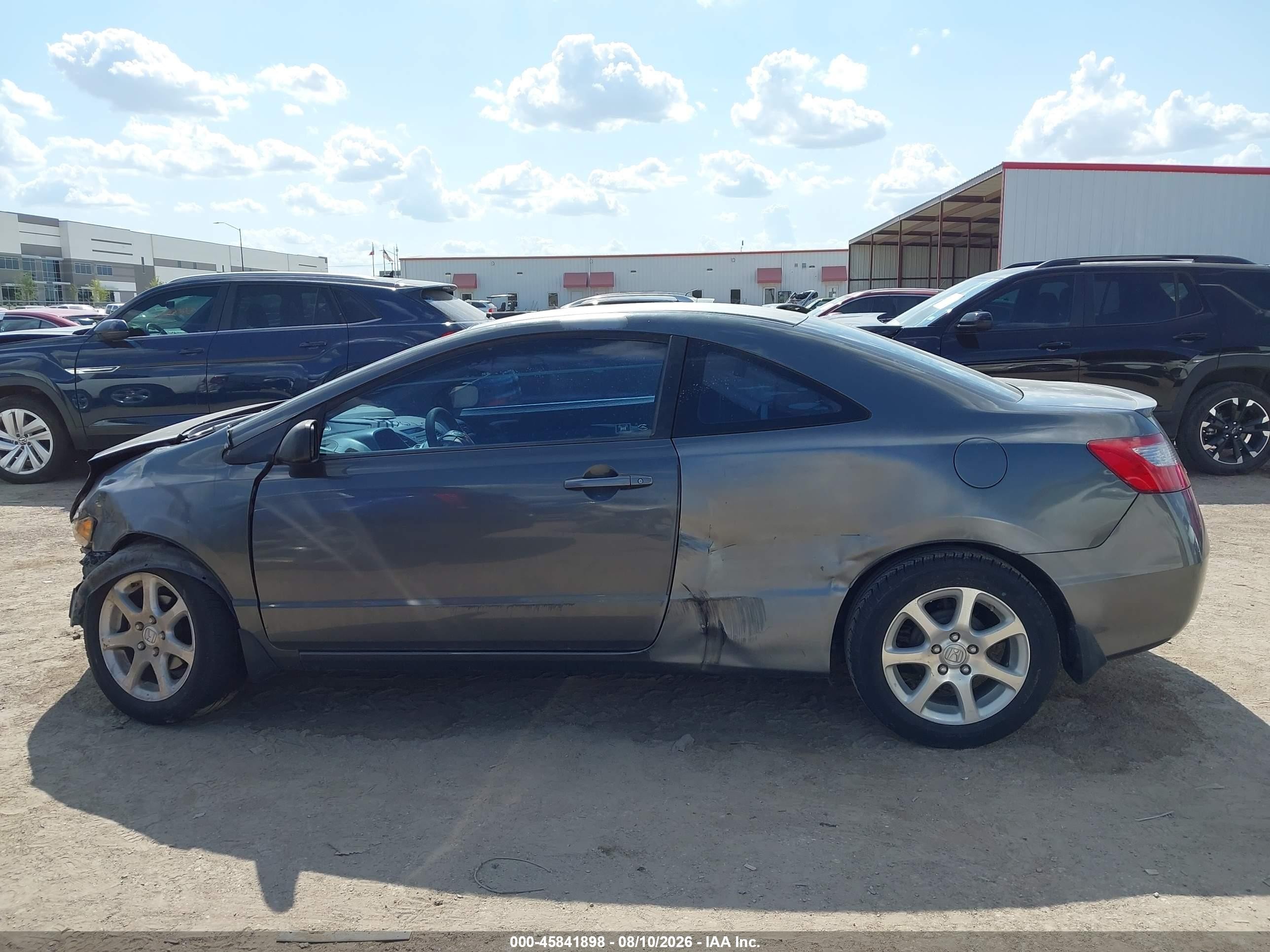 2010 Honda Civic Lx Gray vin: 2HGFG1B60AH537723