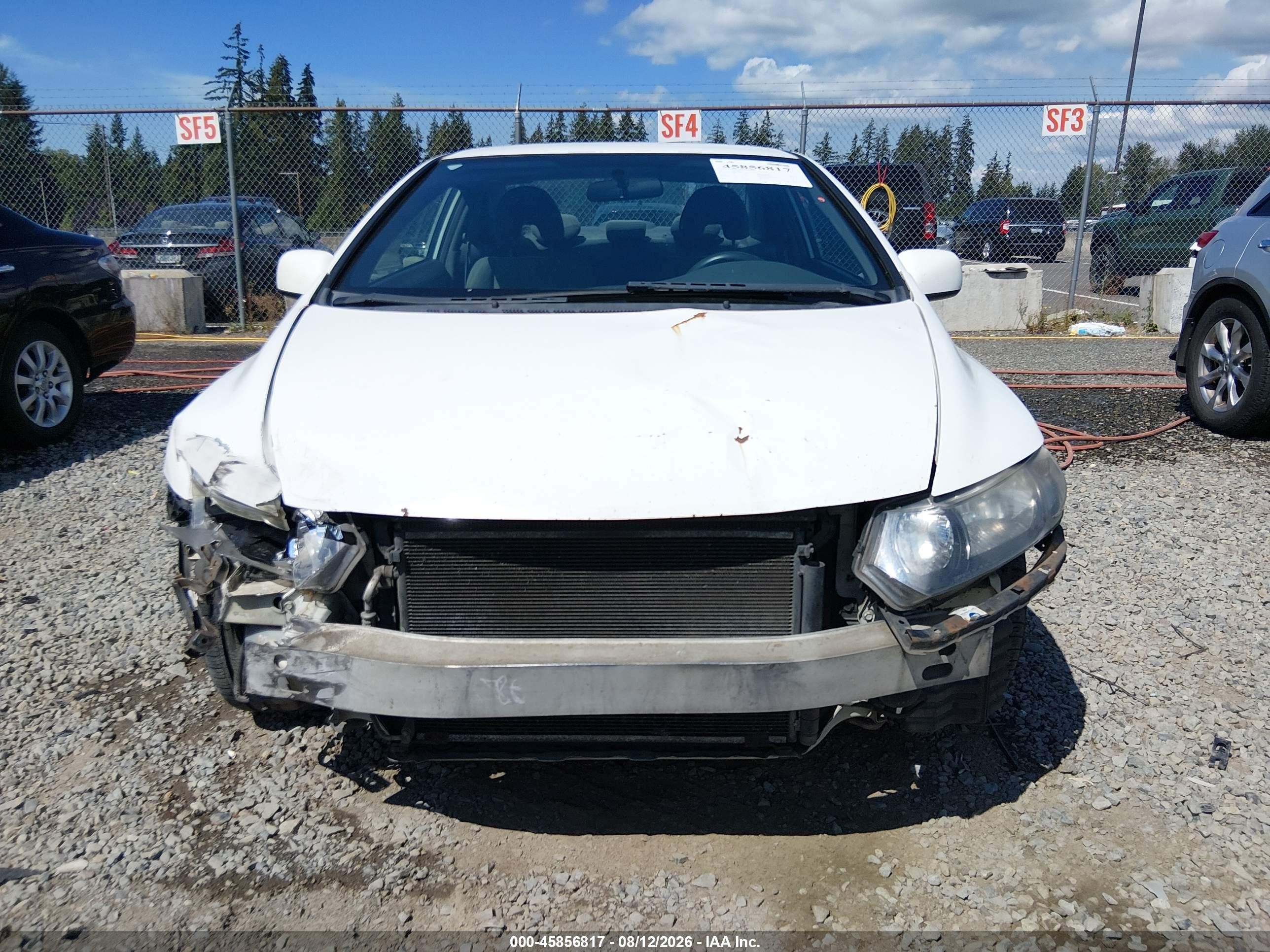 2011 Honda Civic Lx White vin: 2HGFG1B60BH503007