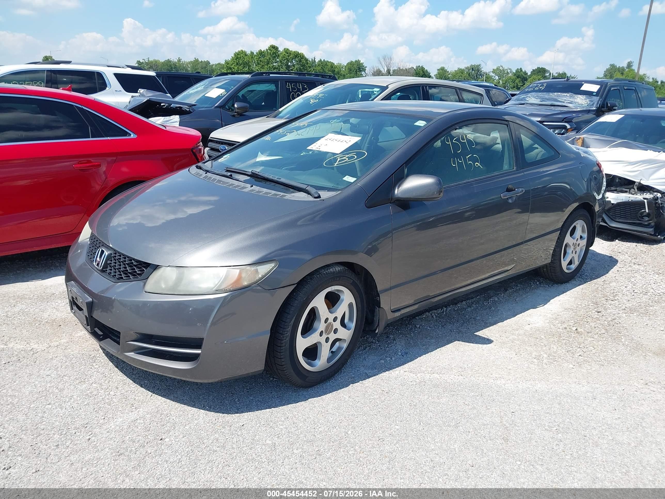 2011 Honda Civic Lx Gray vin: 2HGFG1B61BH503467