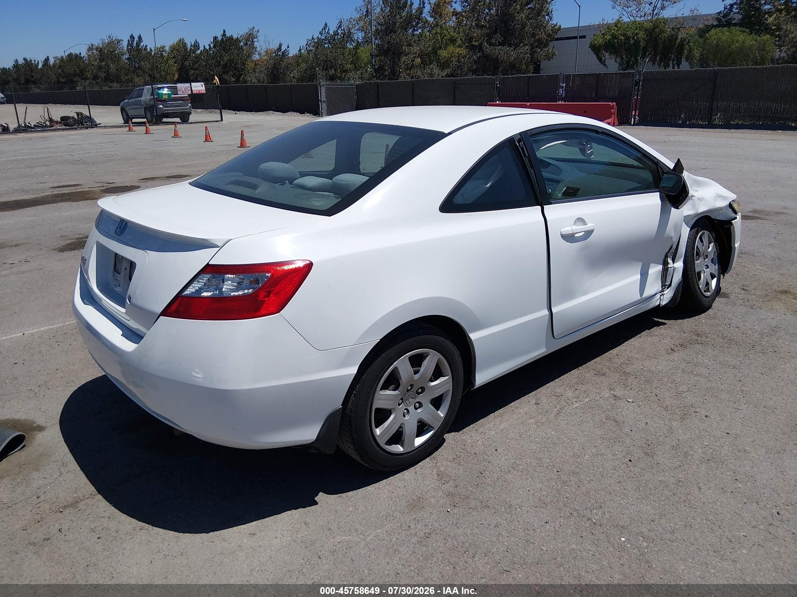 2011 Honda Civic Lx White vin: 2HGFG1B61BH504747