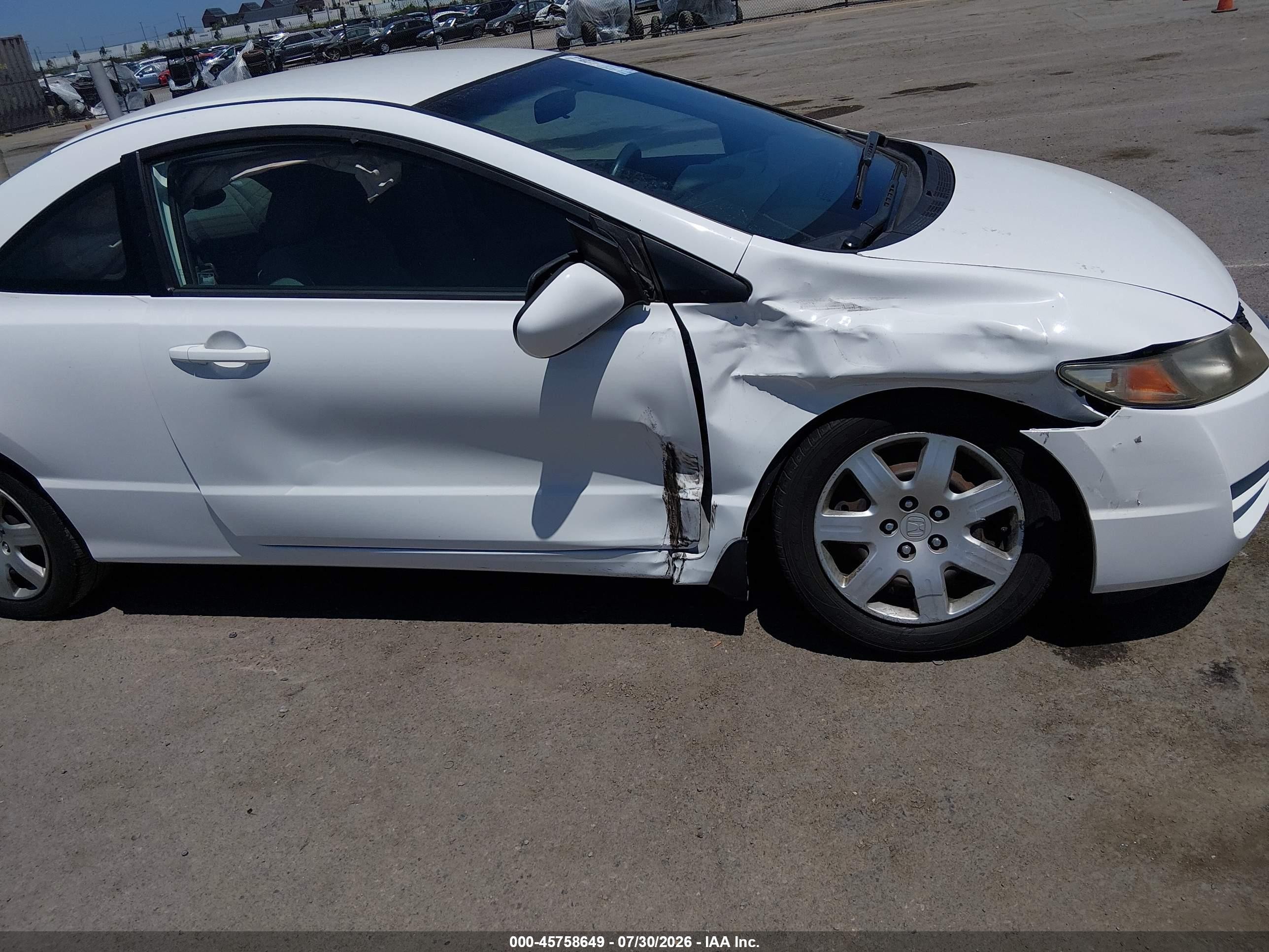 2011 Honda Civic Lx White vin: 2HGFG1B61BH504747