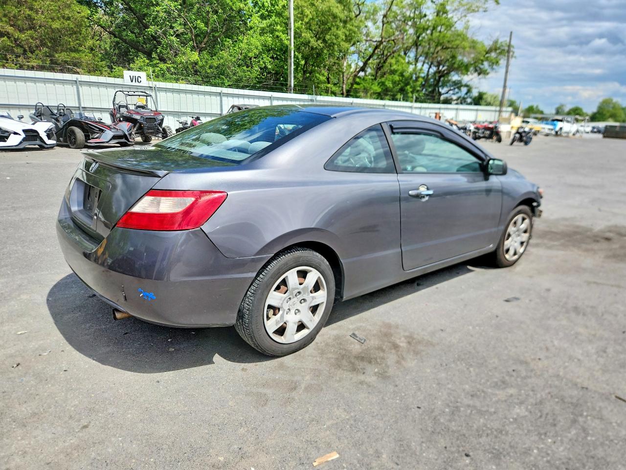 2011 Honda Civic Lx Gray vin: 2HGFG1B61BH505994