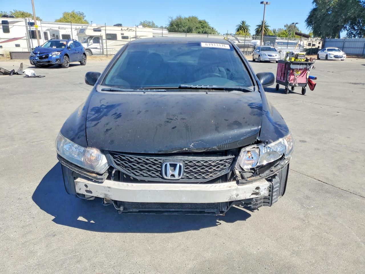 2010 Honda Civic Lx Black vin: 2HGFG1B62AH501385