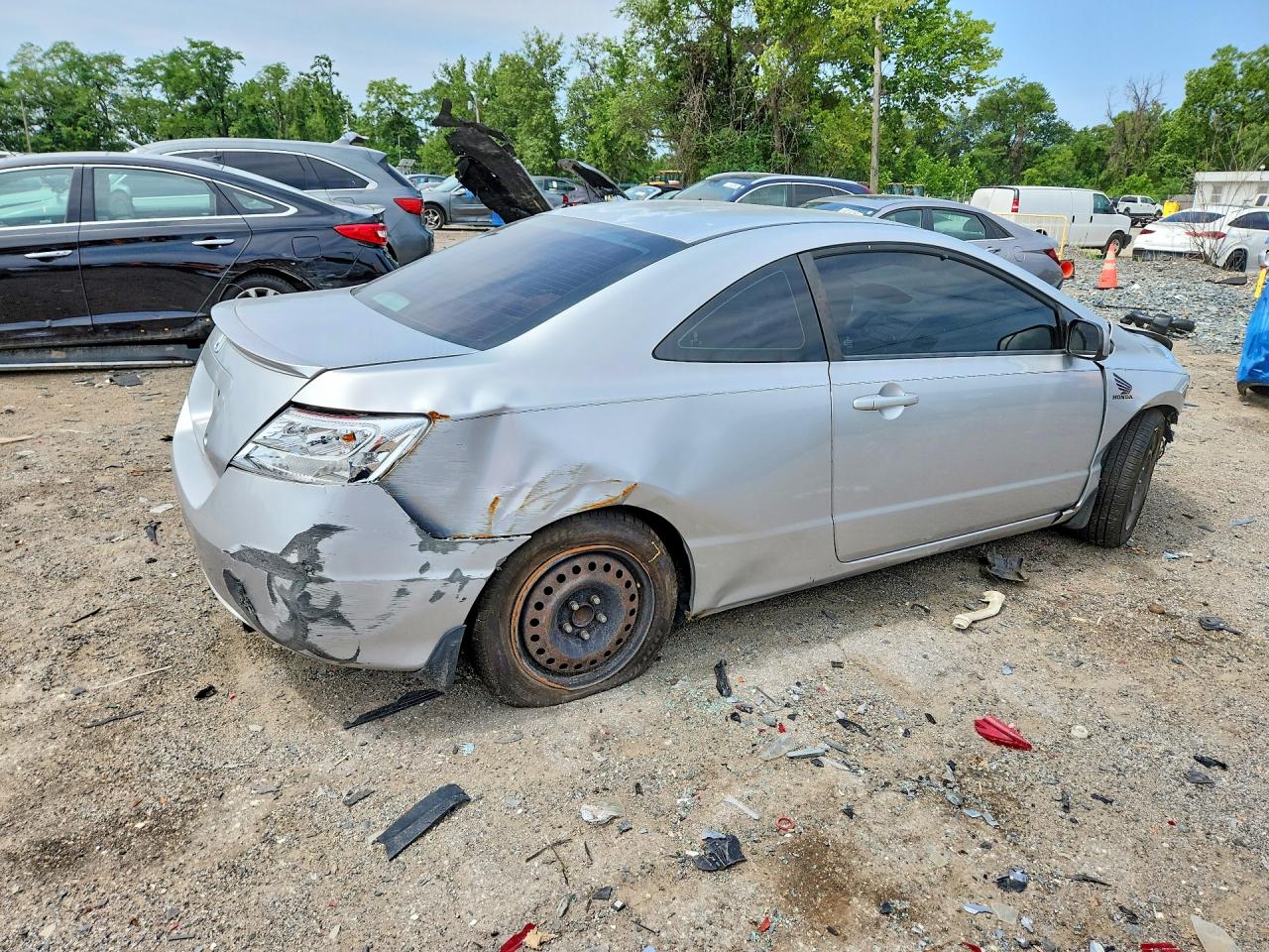 2010 Honda Civic Lx Silver vin: 2HGFG1B62AH509146