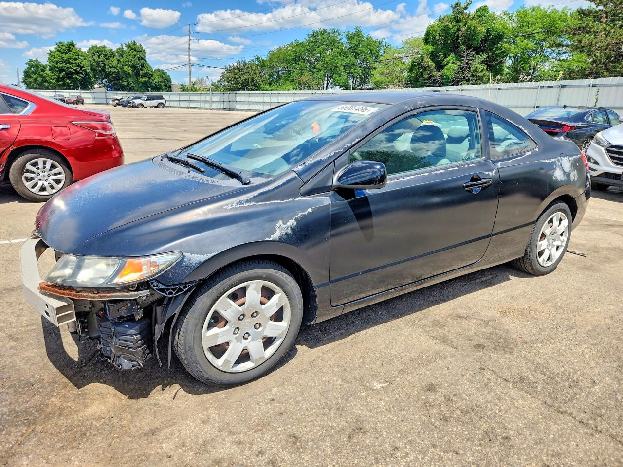 2010 Honda Civic Lx Black vin: 2HGFG1B62AH520602