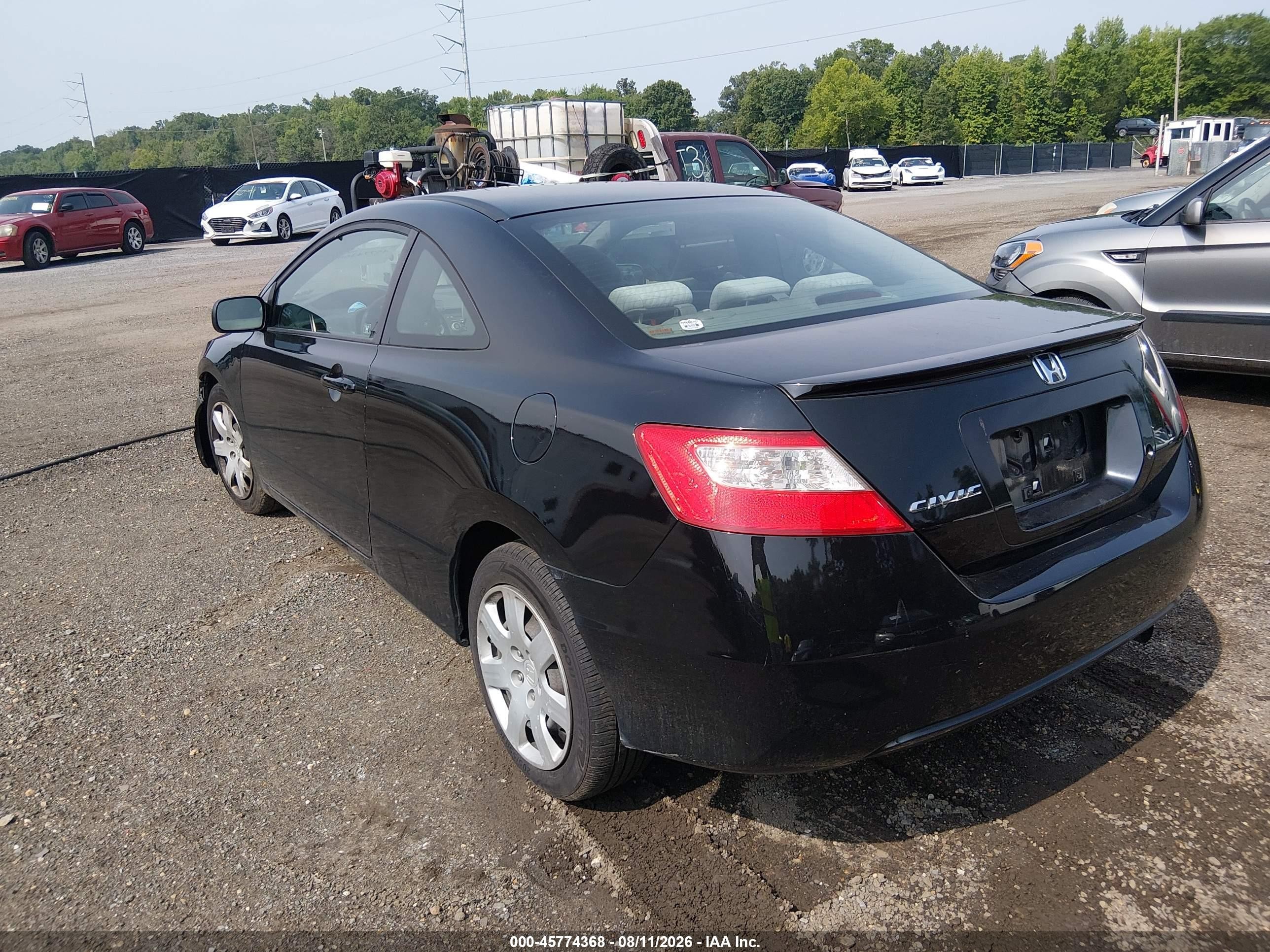 2010 Honda Civic Lx Black vin: 2HGFG1B62AH523466