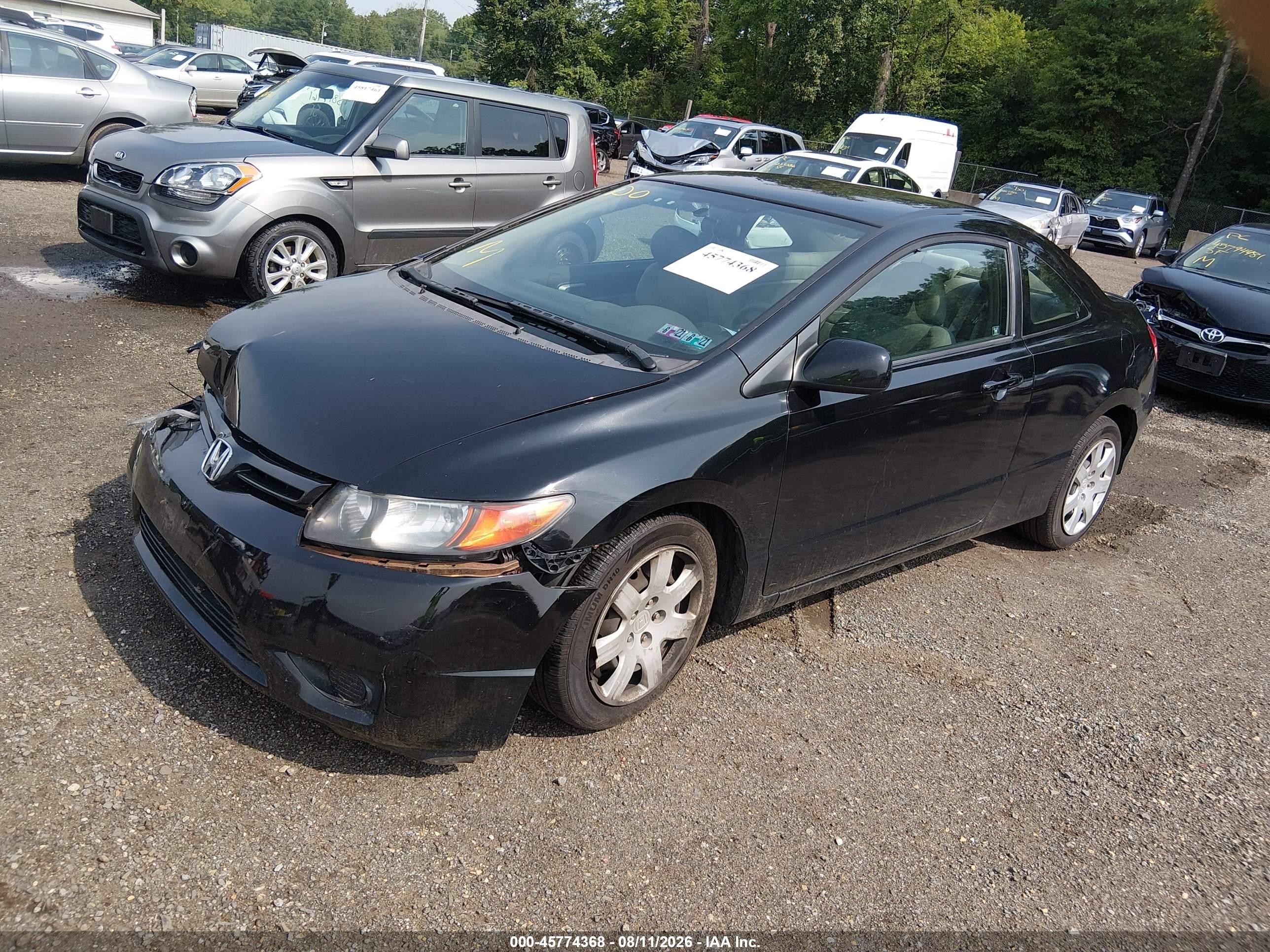 2010 Honda Civic Lx Black vin: 2HGFG1B62AH523466