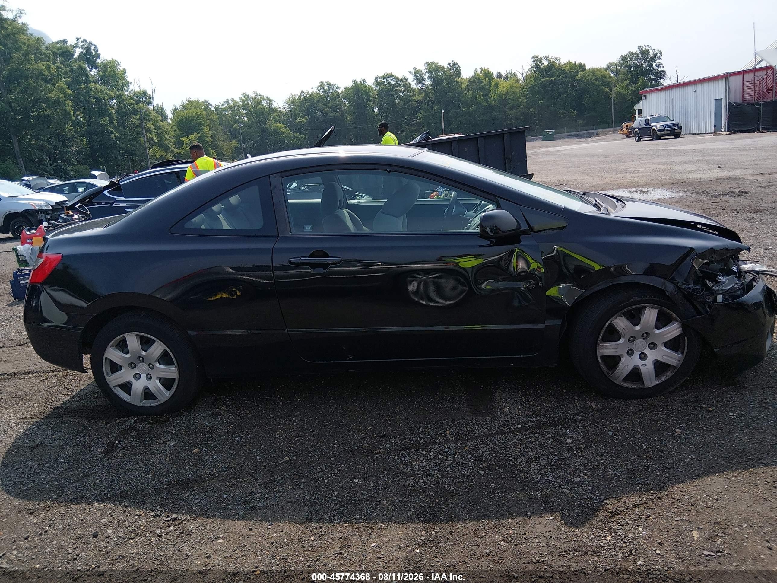 2010 Honda Civic Lx Black vin: 2HGFG1B62AH523466