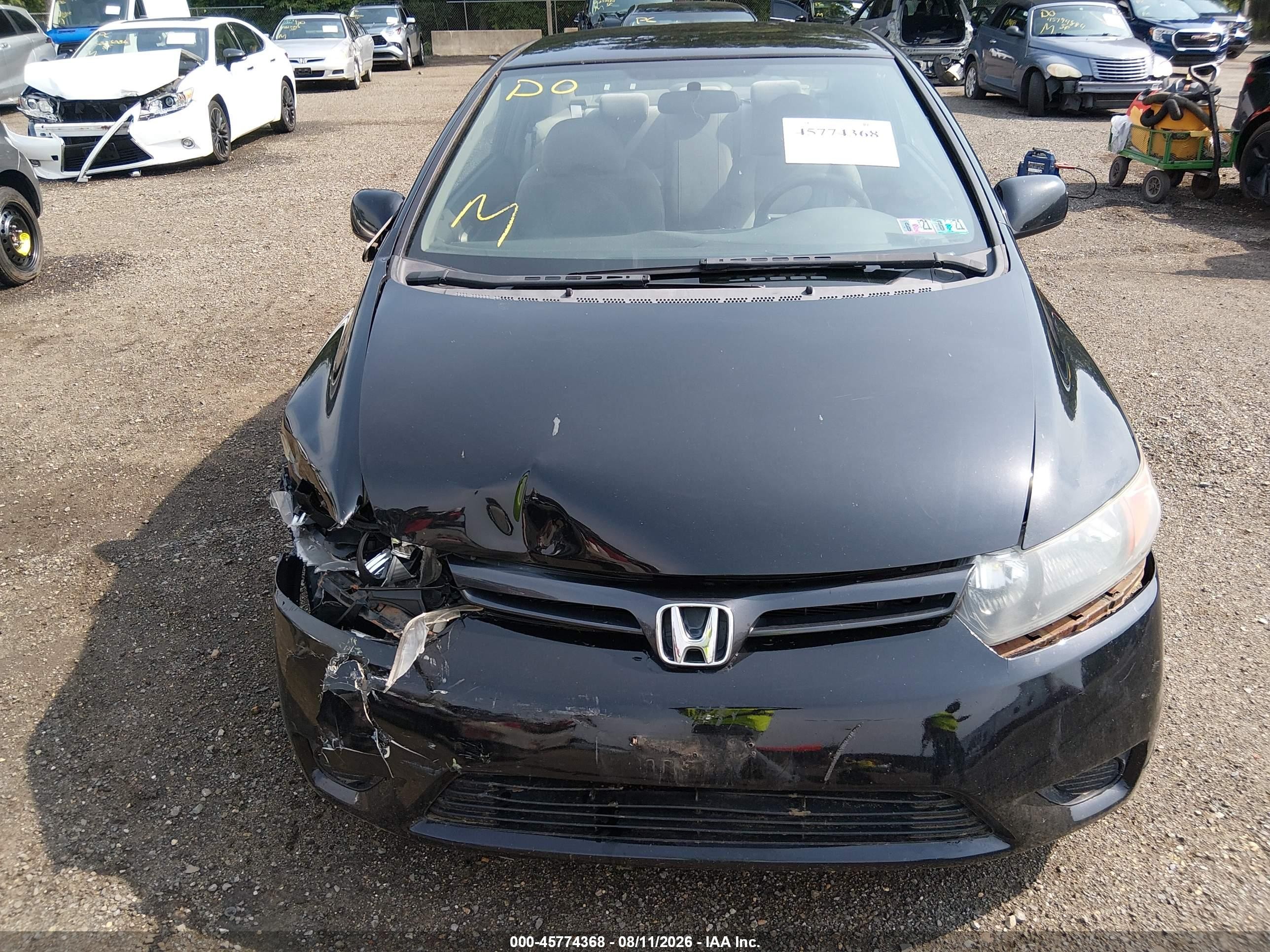 2010 Honda Civic Lx Black vin: 2HGFG1B62AH523466