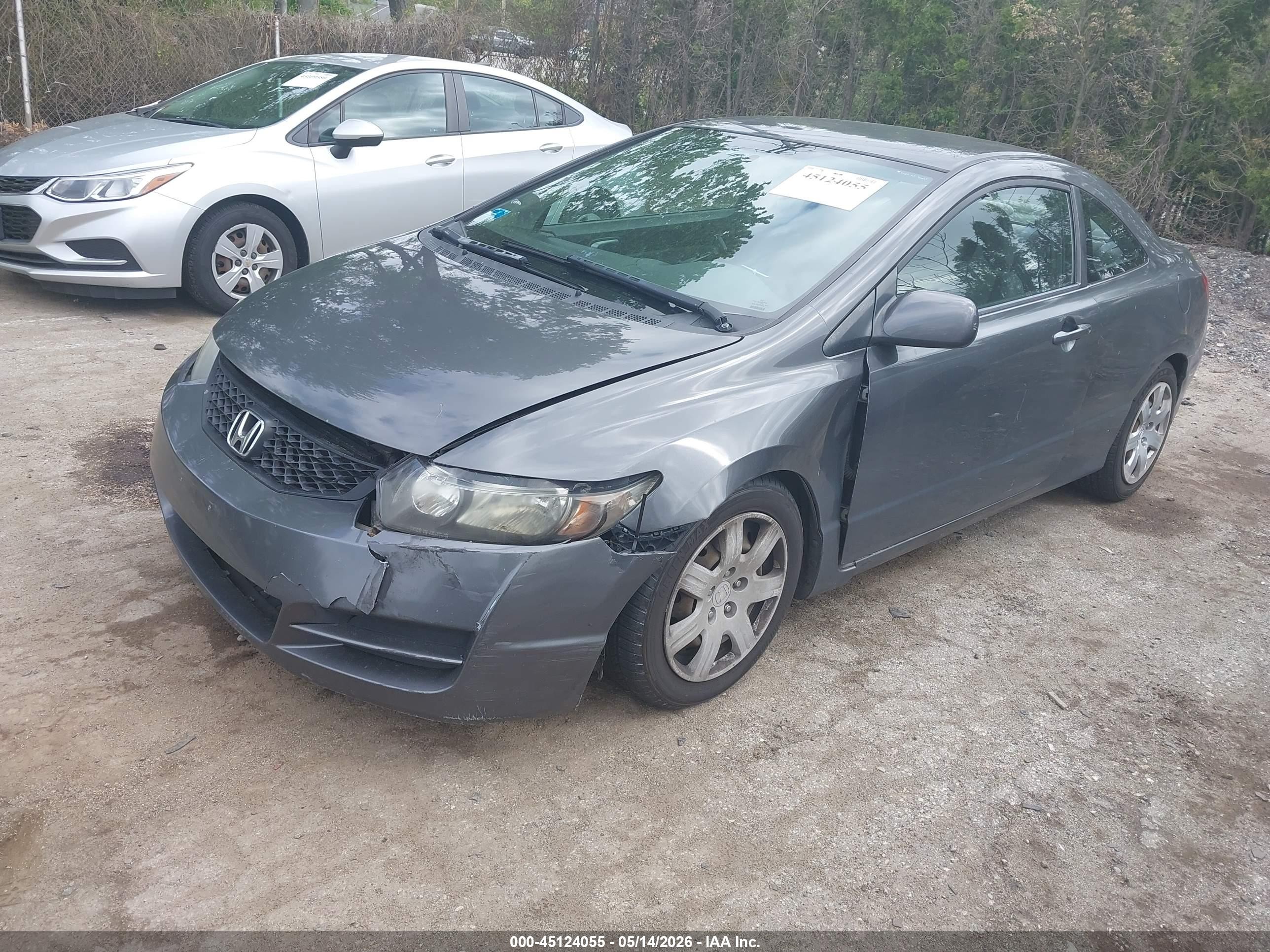 2011 Honda Civic Lx Gray vin: 2HGFG1B62BH507091