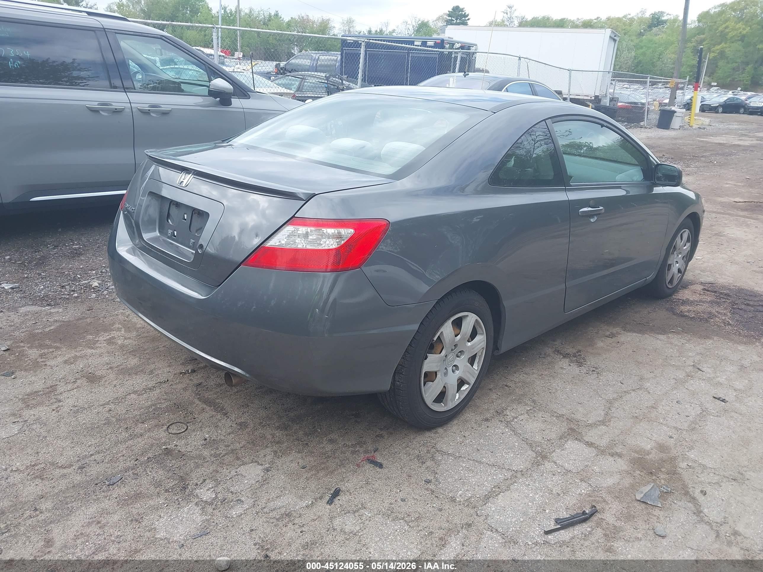 2011 Honda Civic Lx Gray vin: 2HGFG1B62BH507091