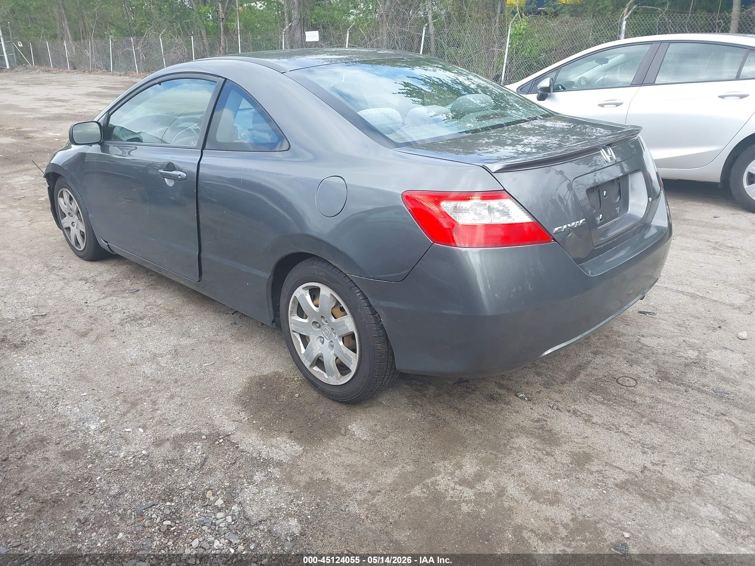 2011 Honda Civic Lx Gray vin: 2HGFG1B62BH507091