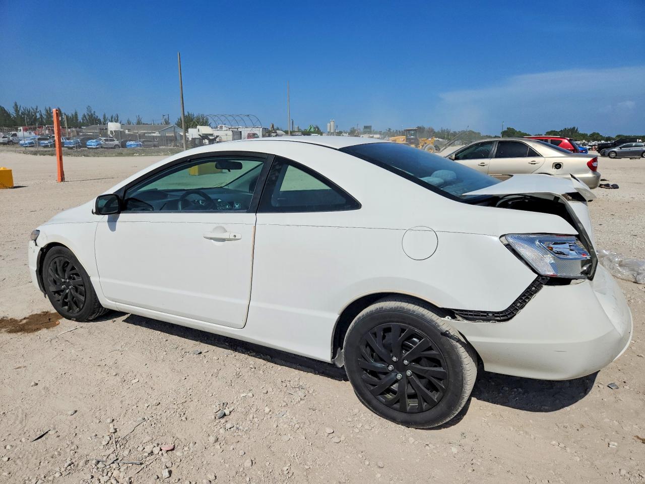 2011 Honda Civic Lx White vin: 2HGFG1B62BH517068