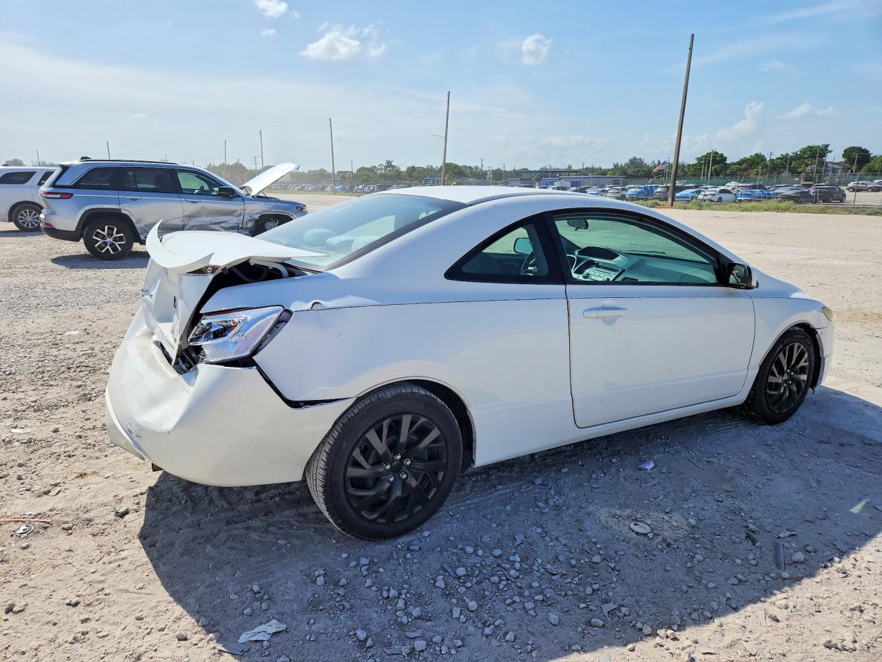 2011 Honda Civic Lx White vin: 2HGFG1B62BH517068