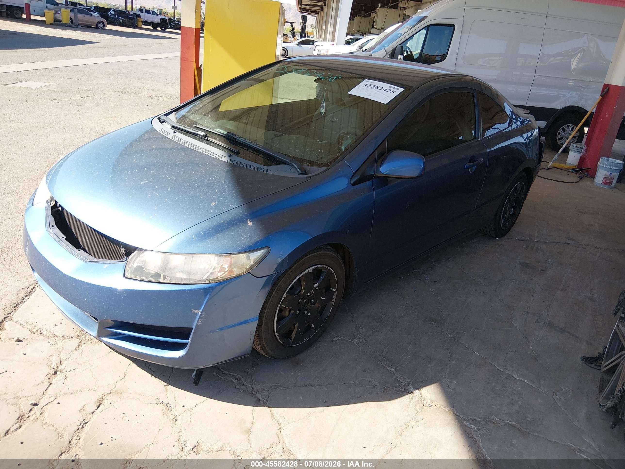 2010 Honda Civic Lx Blue vin: 2HGFG1B63AH503324