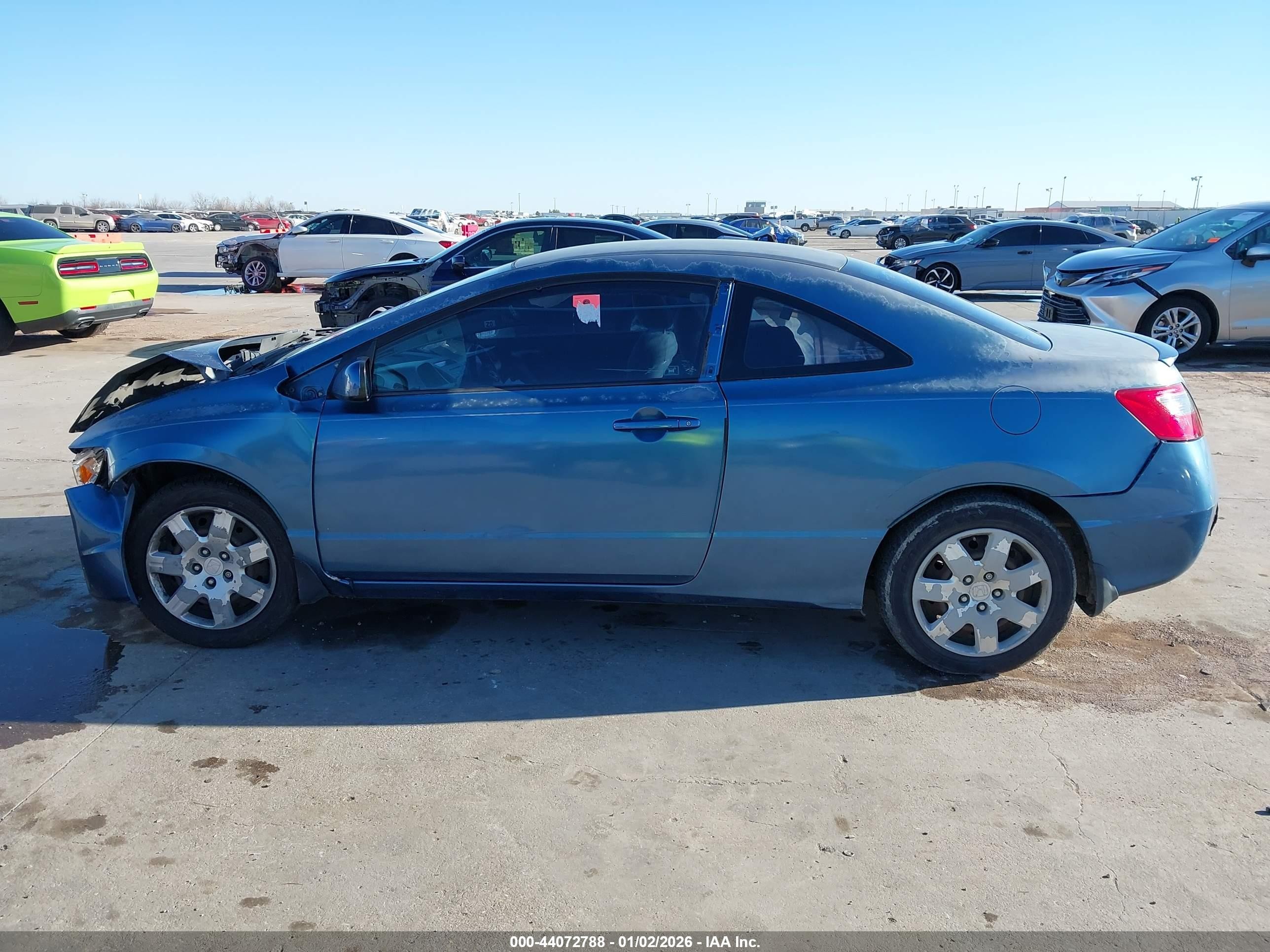 2010 Honda Civic Lx Blue vin: 2HGFG1B63AH513240