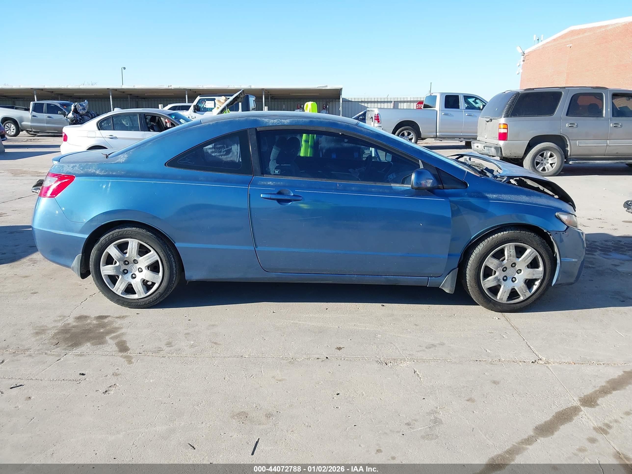 2010 Honda Civic Lx Blue vin: 2HGFG1B63AH513240