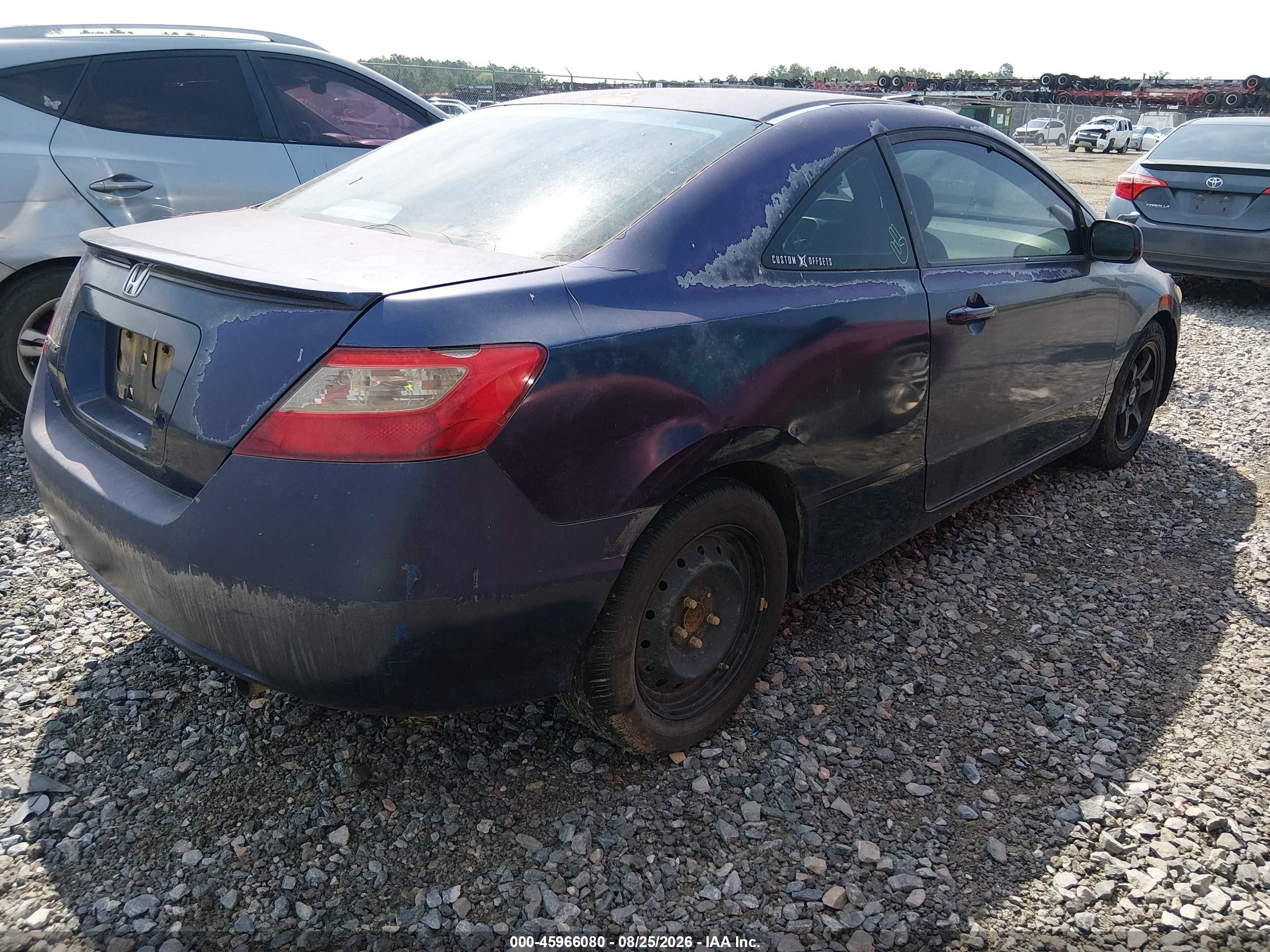 2010 Honda Civic Lx Blue vin: 2HGFG1B63AH531947