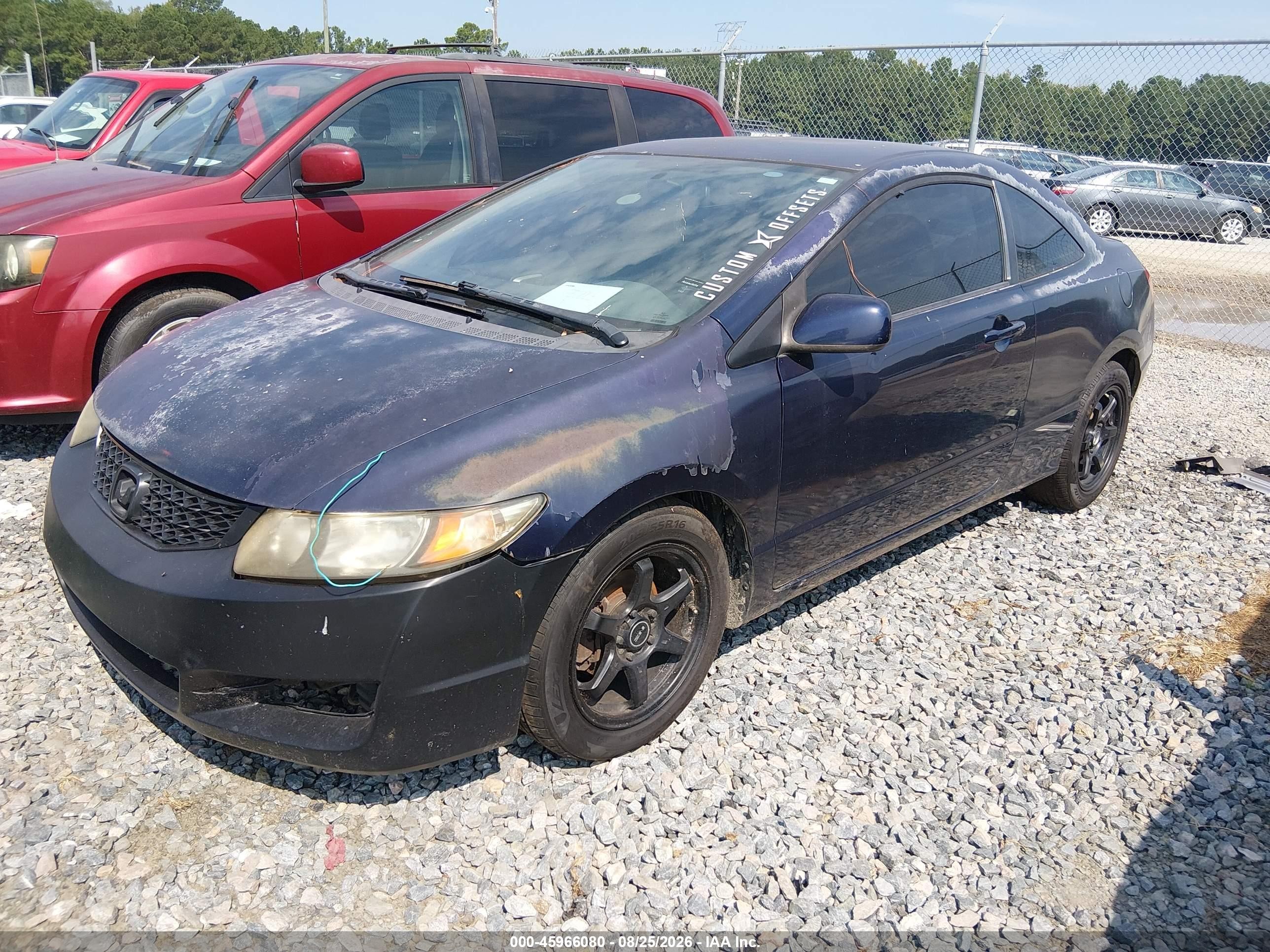 2010 Honda Civic Lx Blue vin: 2HGFG1B63AH531947