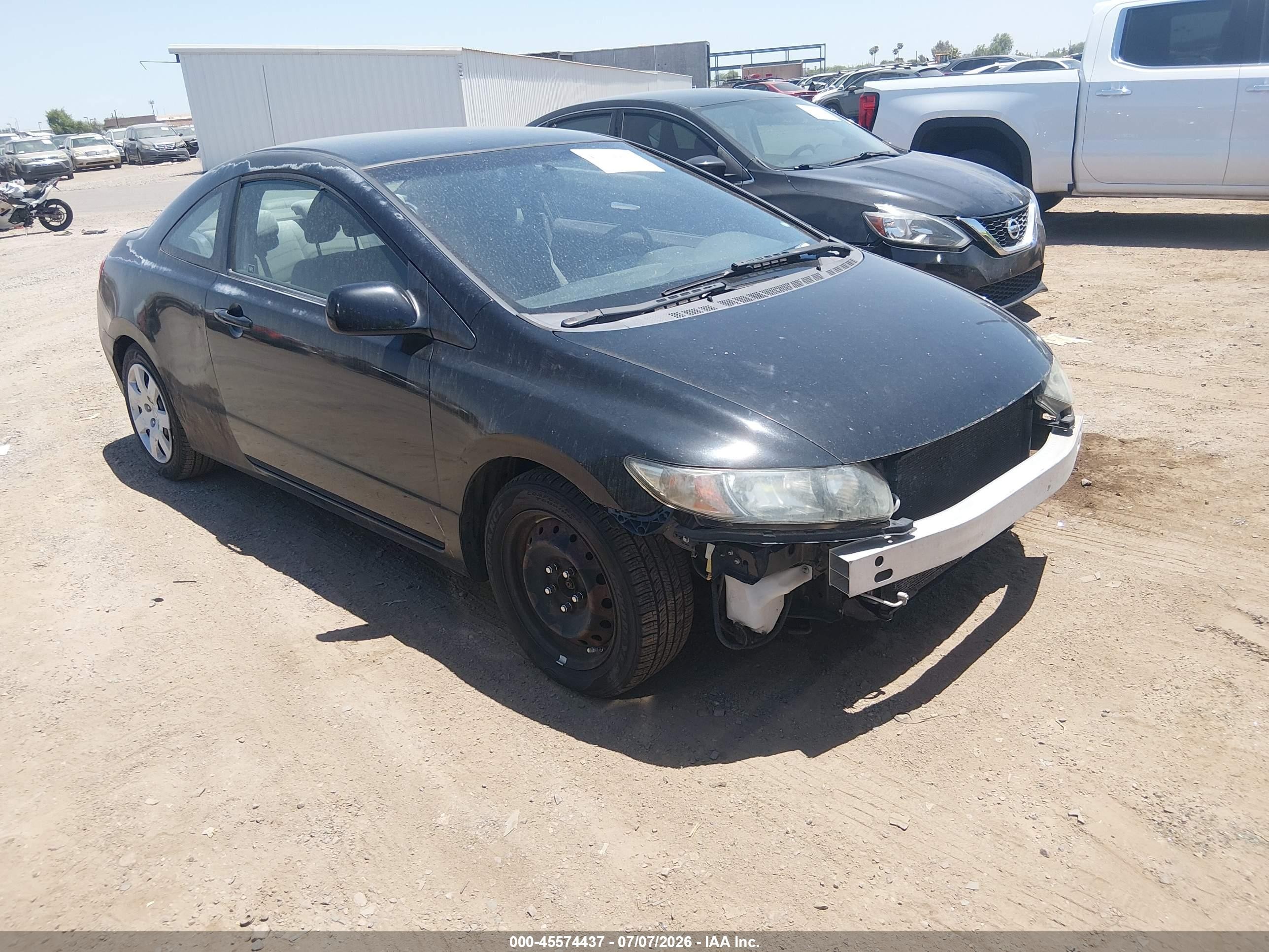 2010 Honda Civic Lx Black vin: 2HGFG1B63AH533441