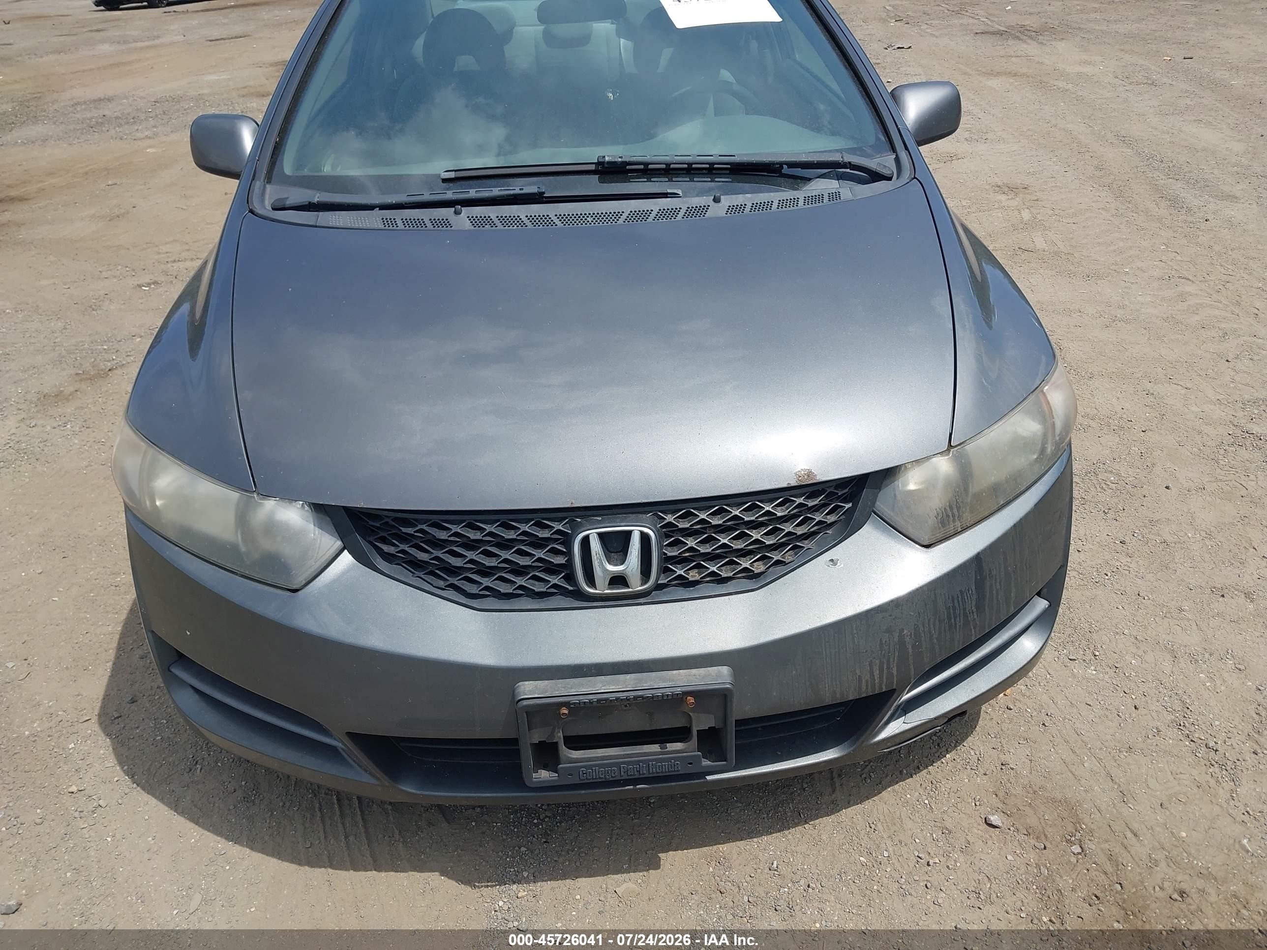 2011 Honda Civic Lx Gray vin: 2HGFG1B63BH504149