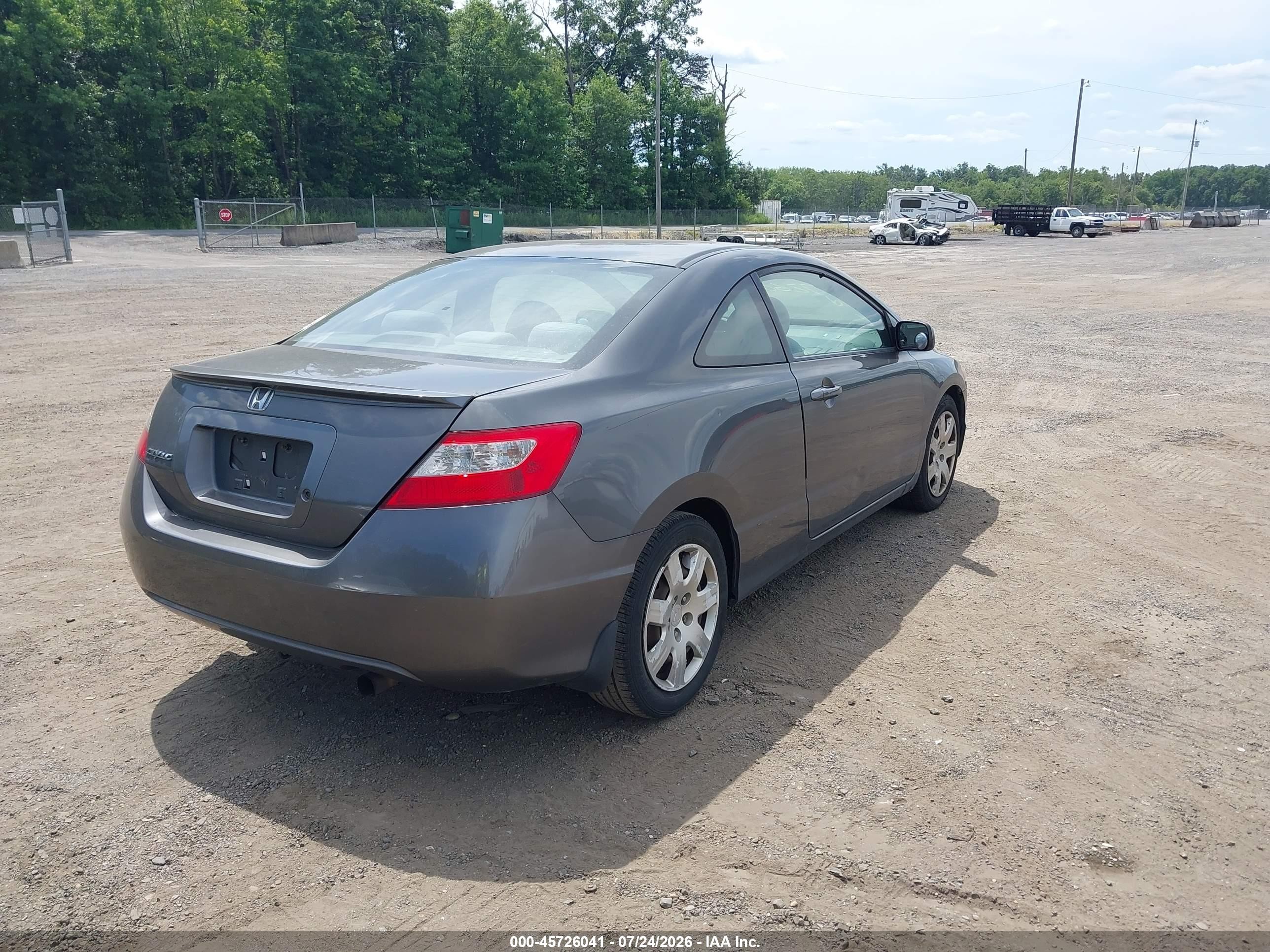 2011 Honda Civic Lx Gray vin: 2HGFG1B63BH504149