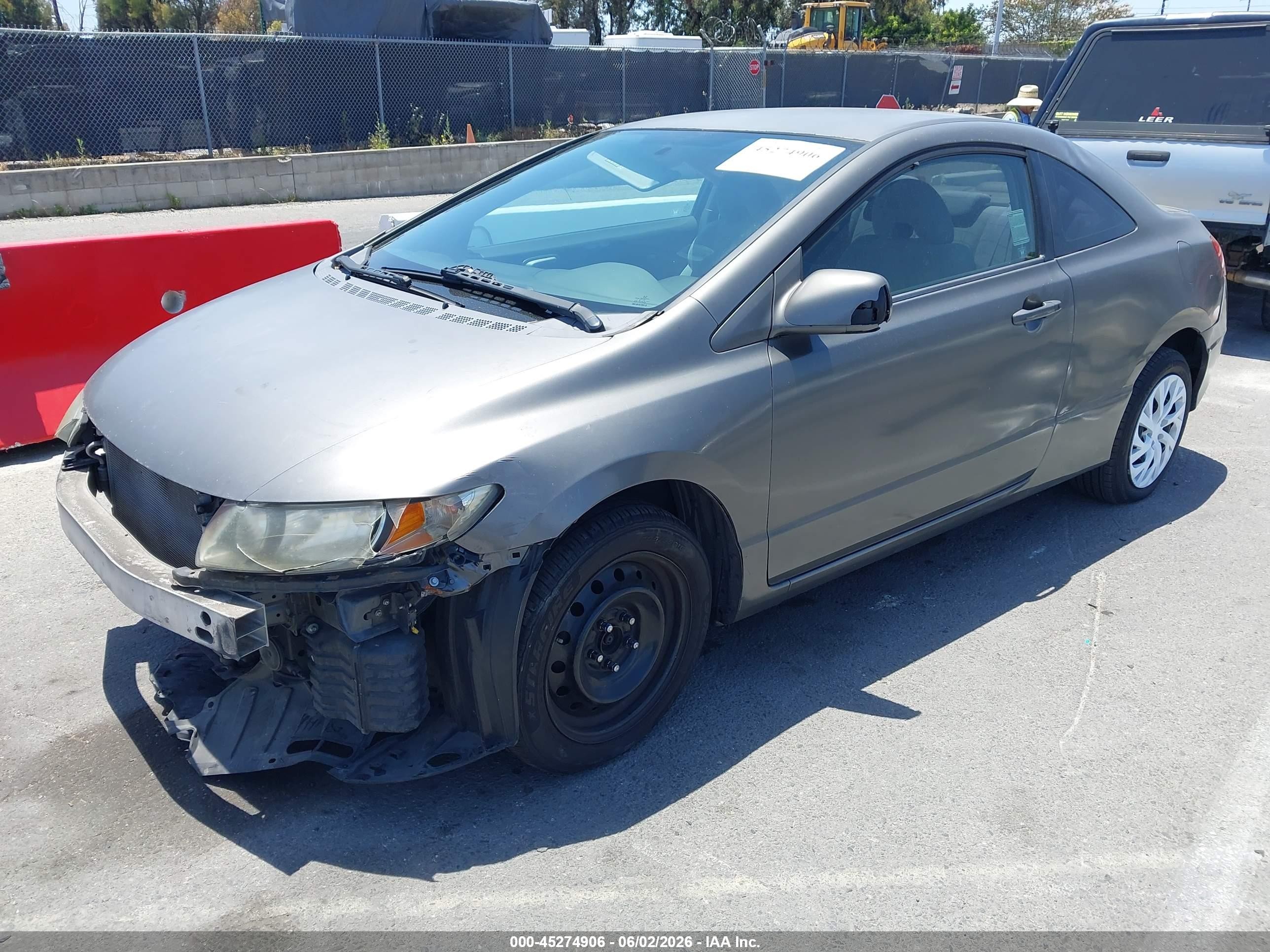 2010 Honda Civic Lx Gray vin: 2HGFG1B64AH508810