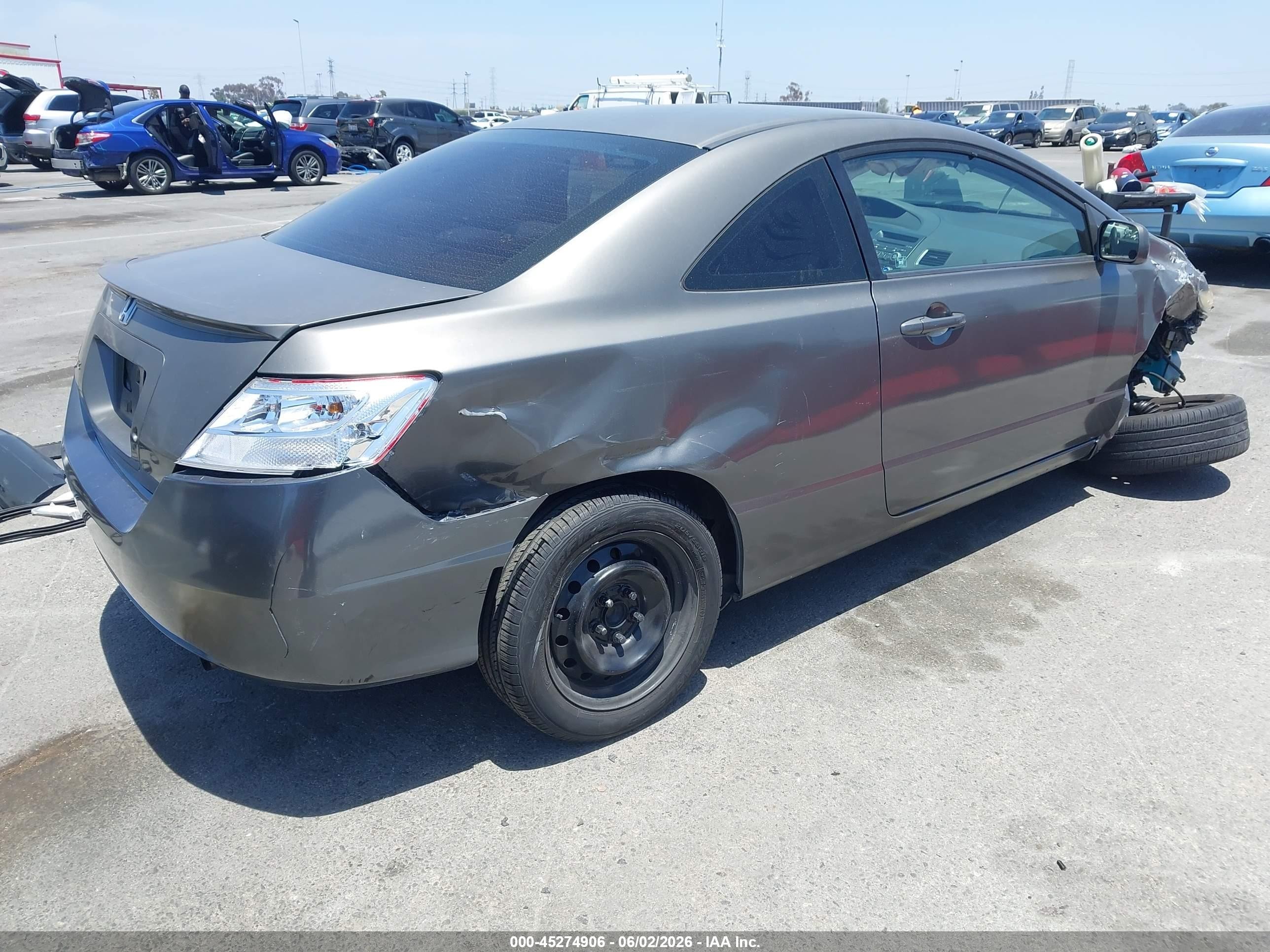 2010 Honda Civic Lx Gray vin: 2HGFG1B64AH508810