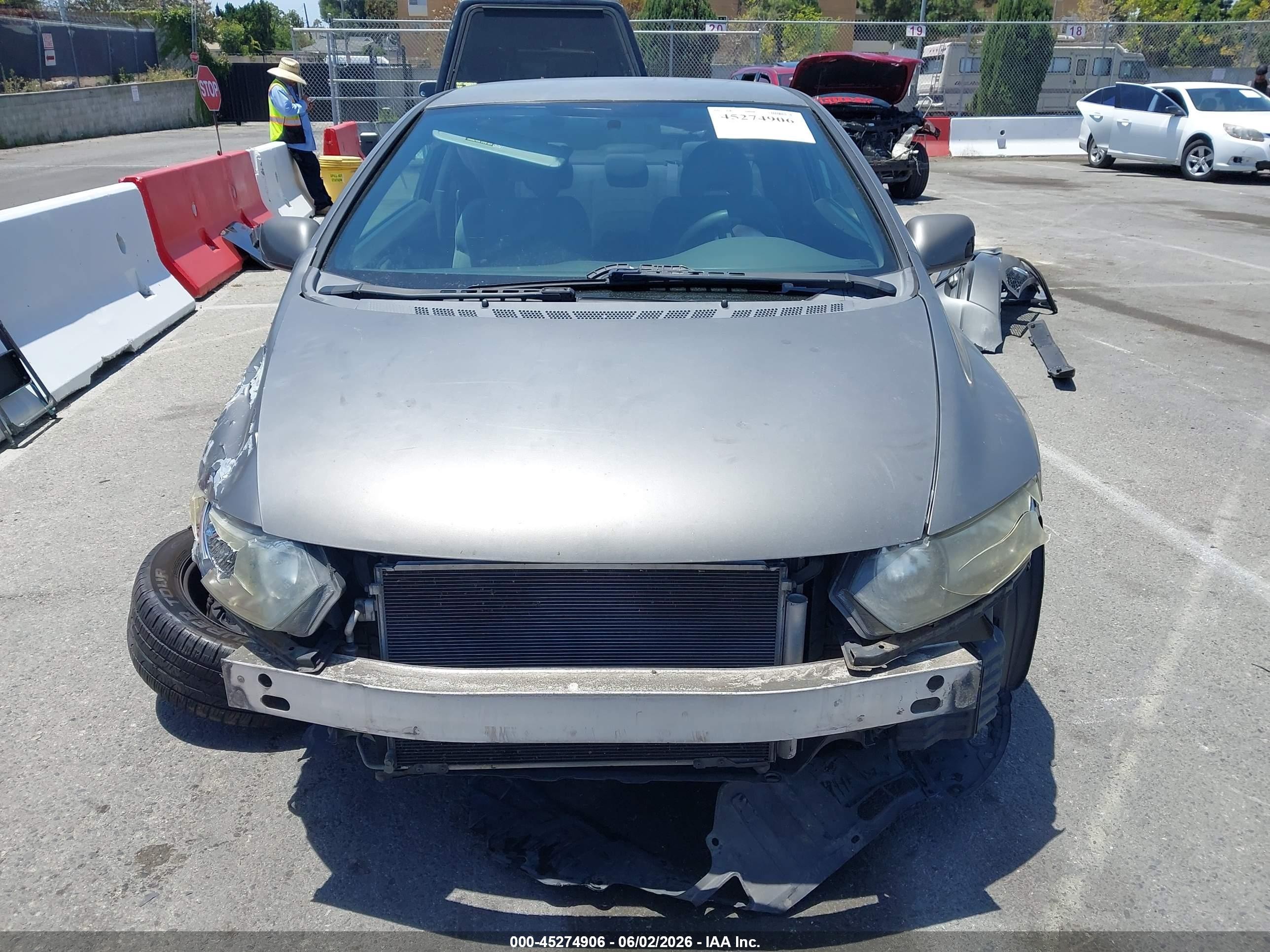 2010 Honda Civic Lx Gray vin: 2HGFG1B64AH508810