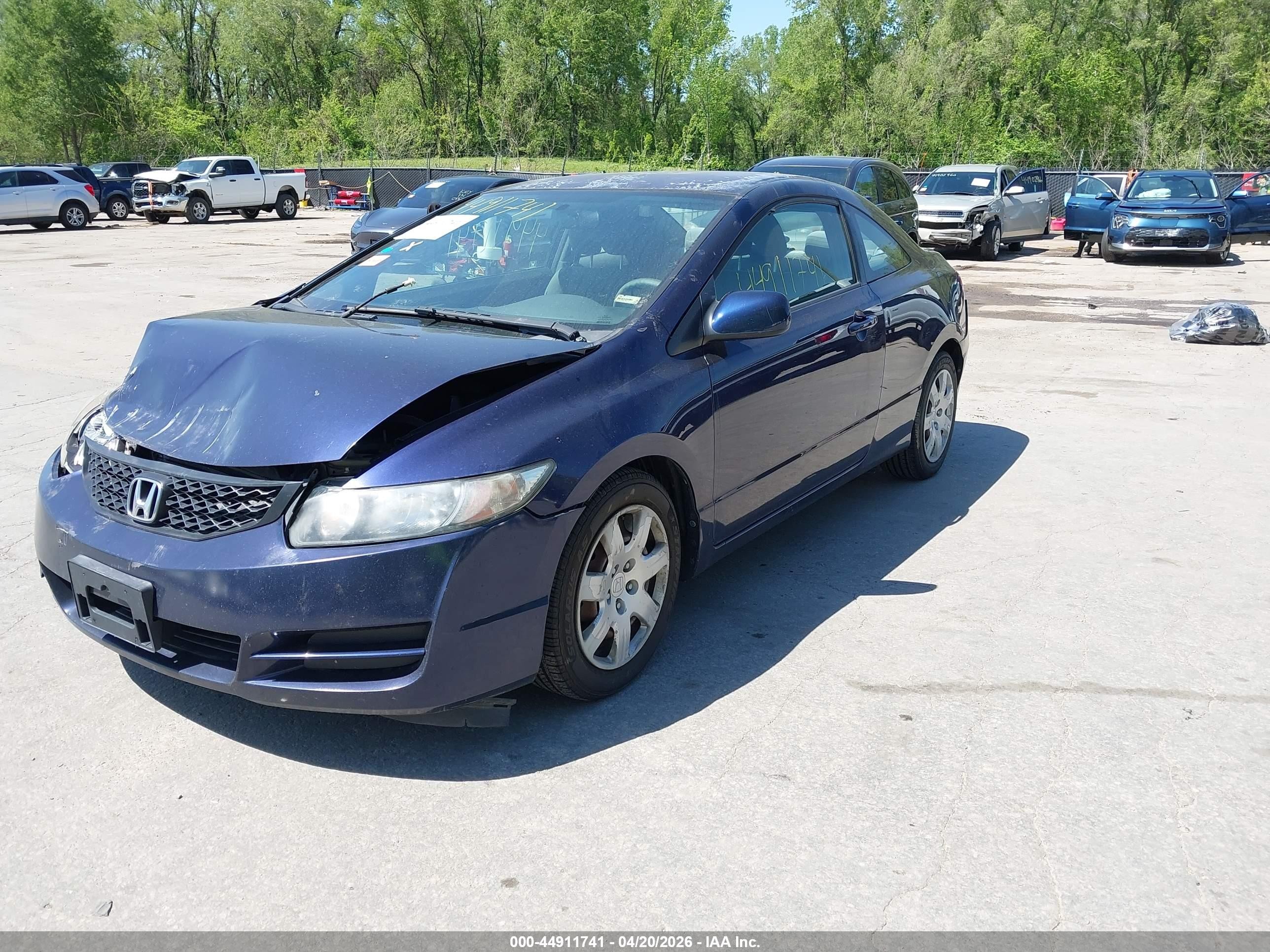 2010 Honda Civic Lx Navy vin: 2HGFG1B64AH531987