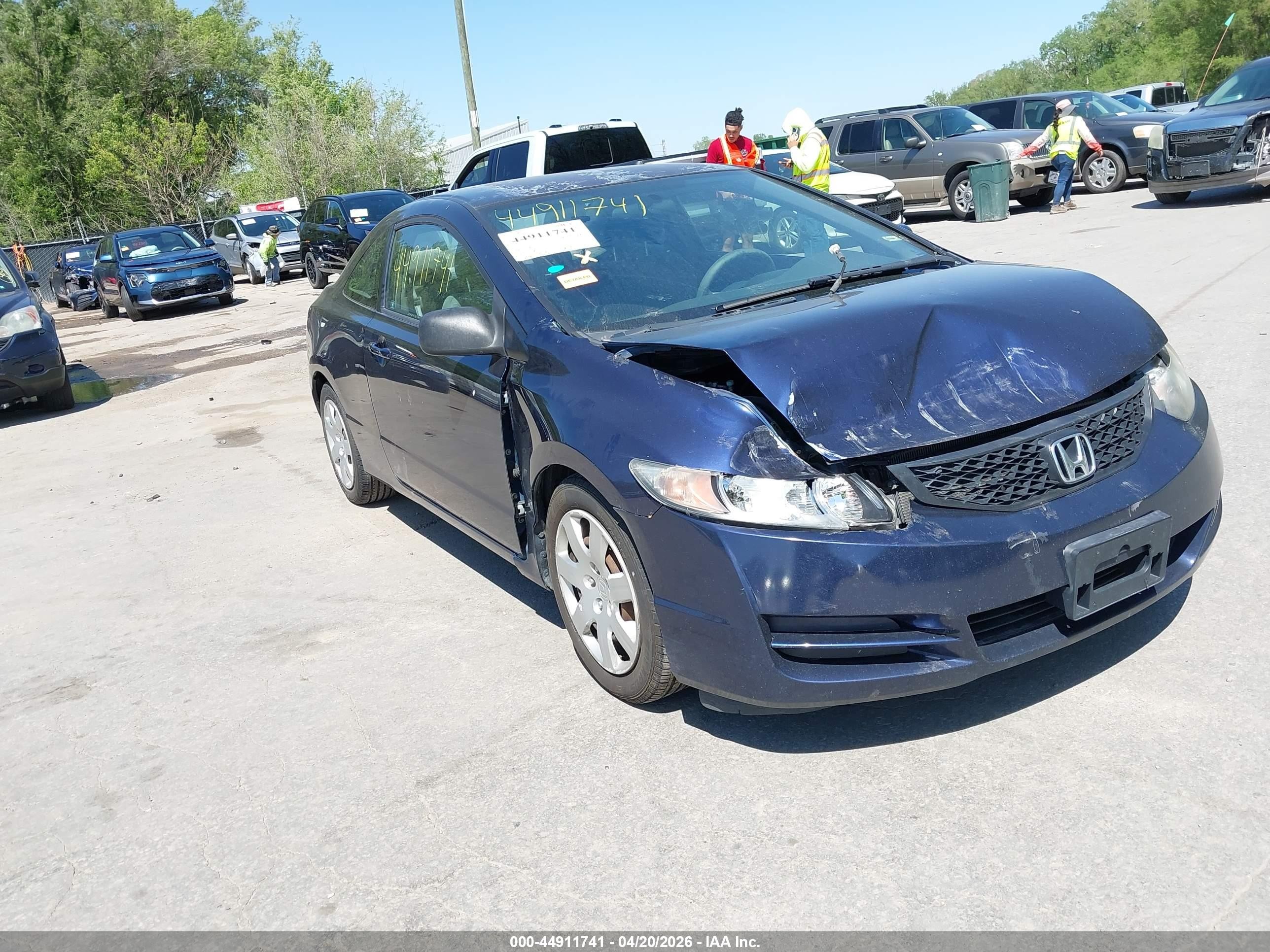 2010 Honda Civic Lx Navy vin: 2HGFG1B64AH531987