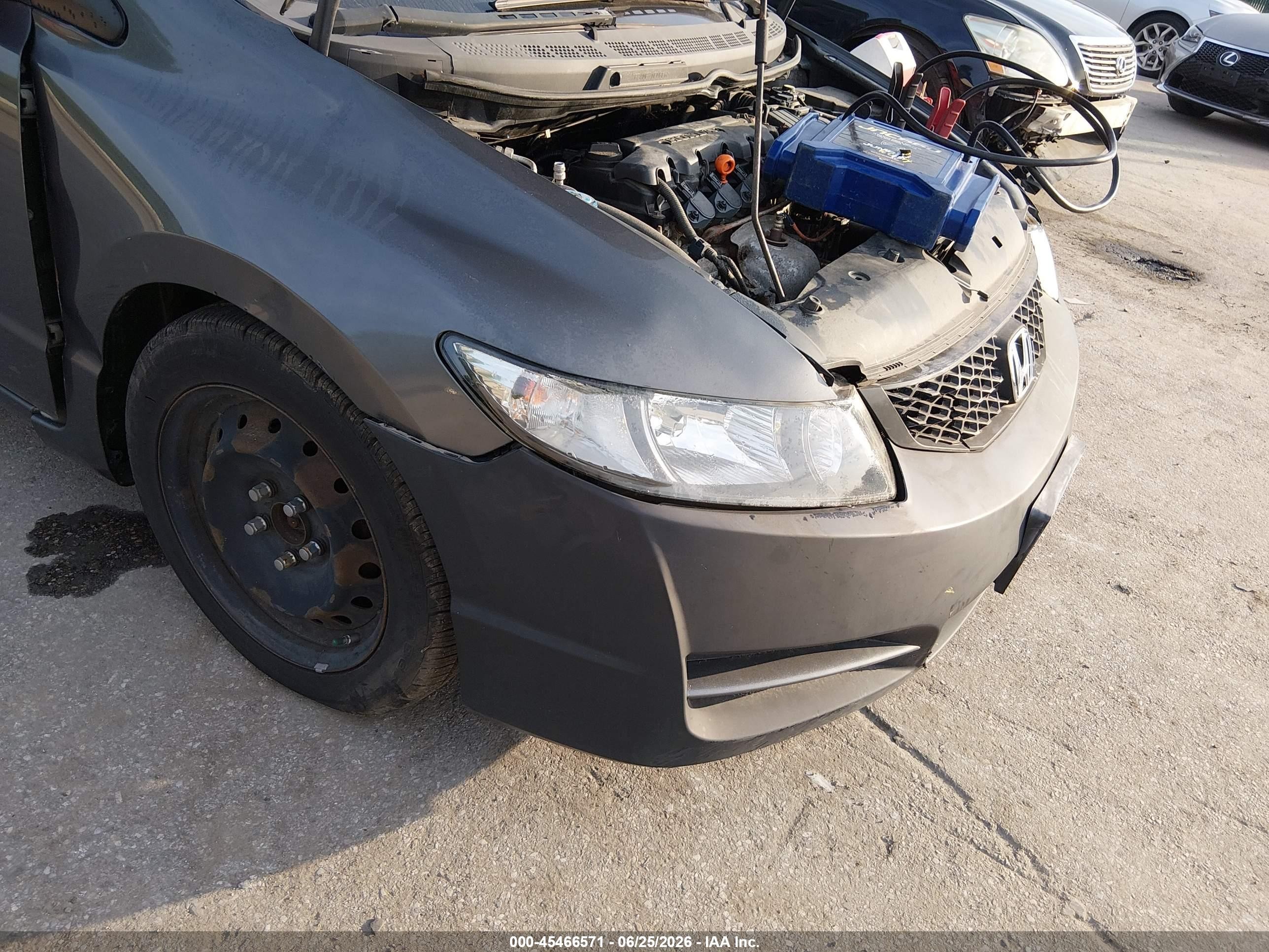 2010 Honda Civic Lx Gray vin: 2HGFG1B64AH537708