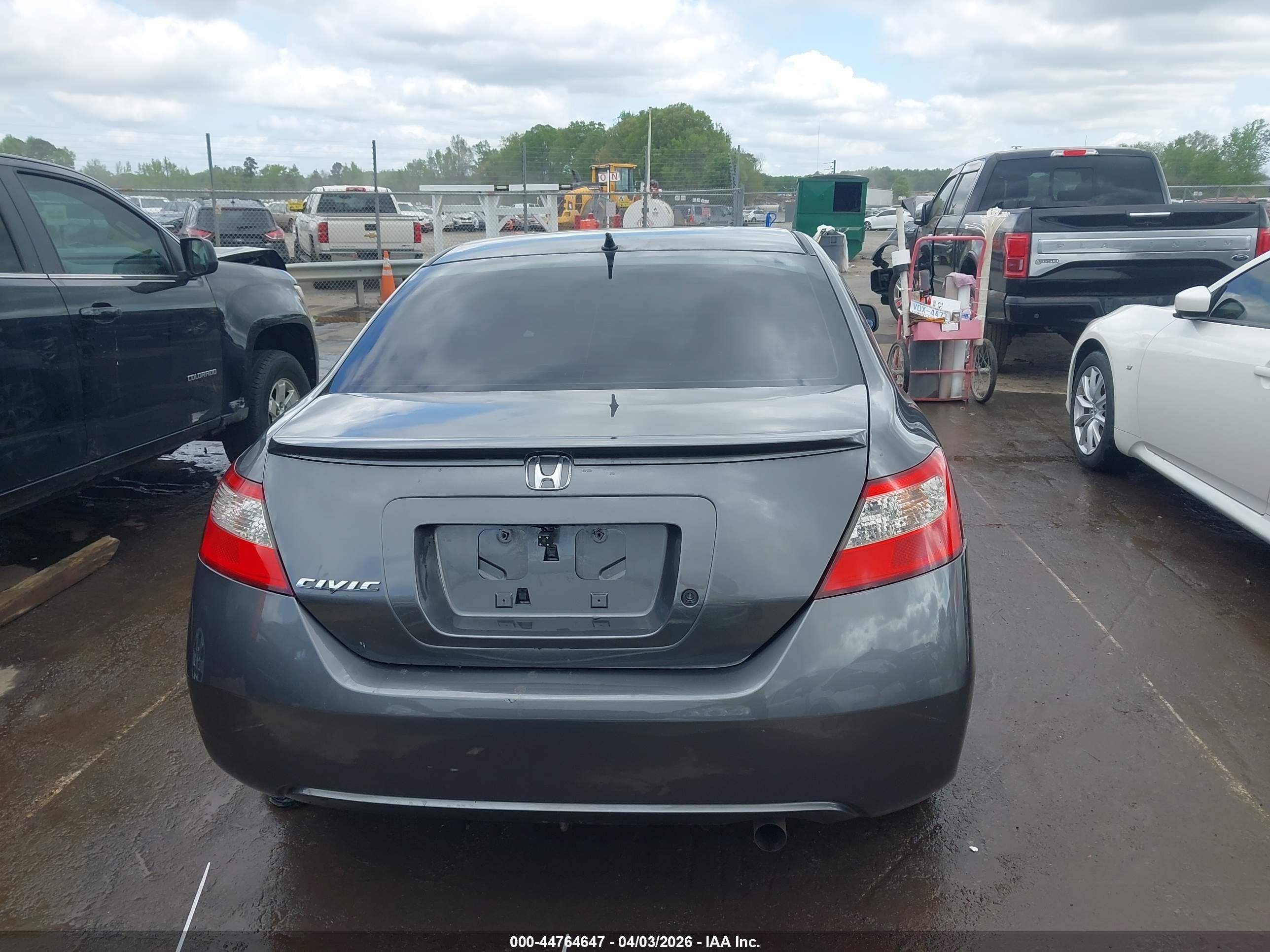 2011 Honda Civic Lx Gray vin: 2HGFG1B64BH504211