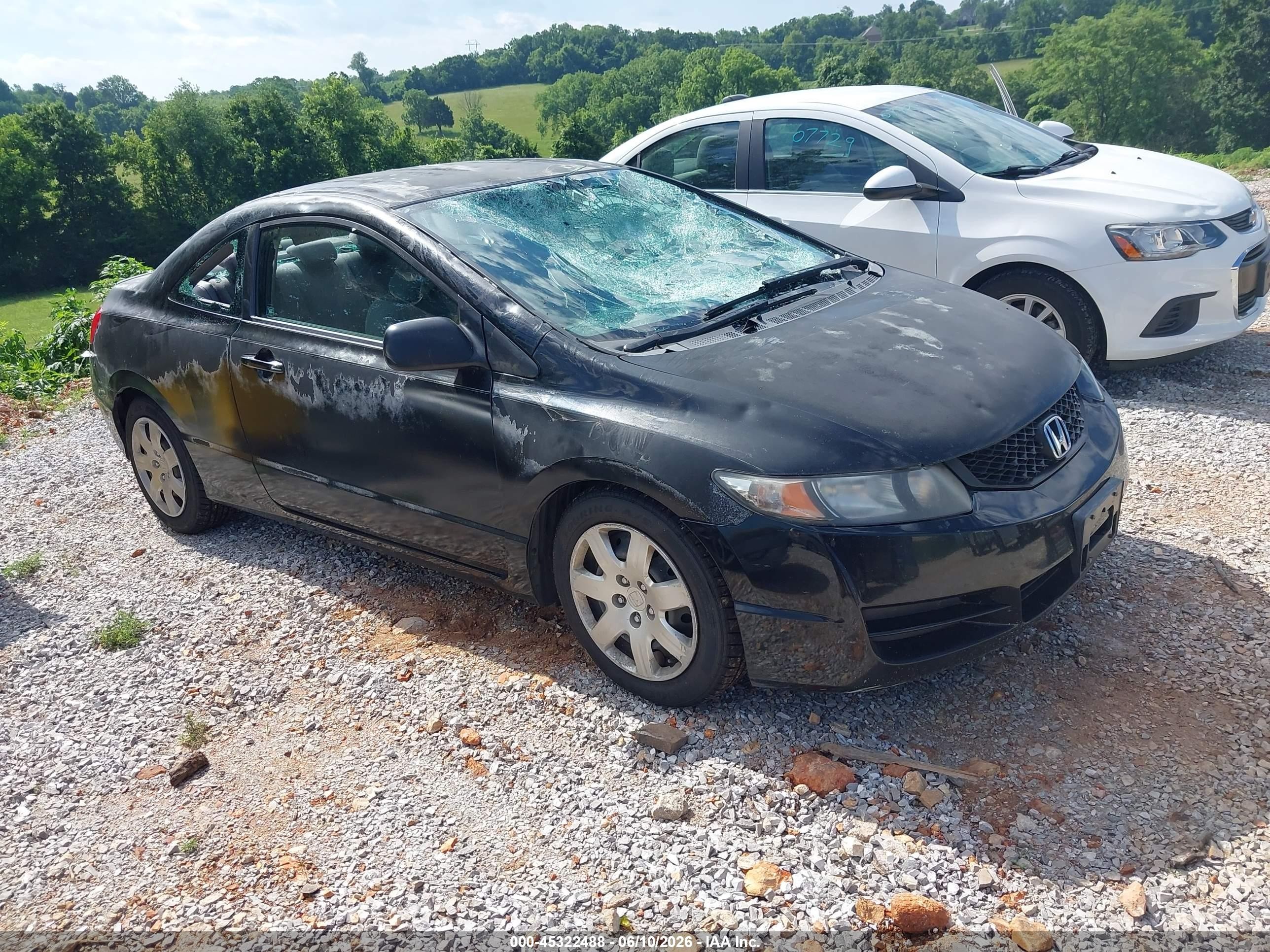 2010 Honda Civic Lx Black vin: 2HGFG1B65AH501364