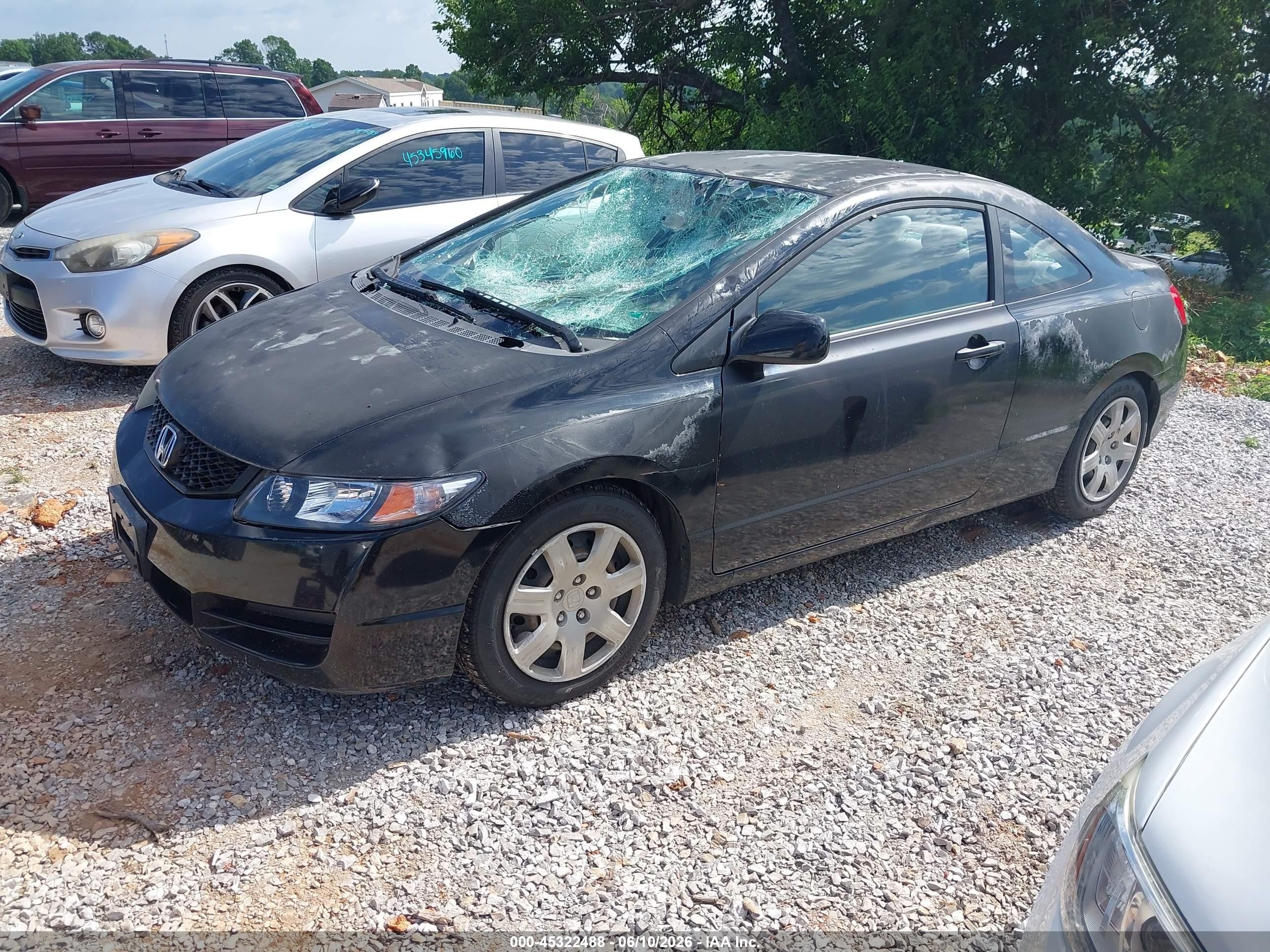 2010 Honda Civic Lx Black vin: 2HGFG1B65AH501364