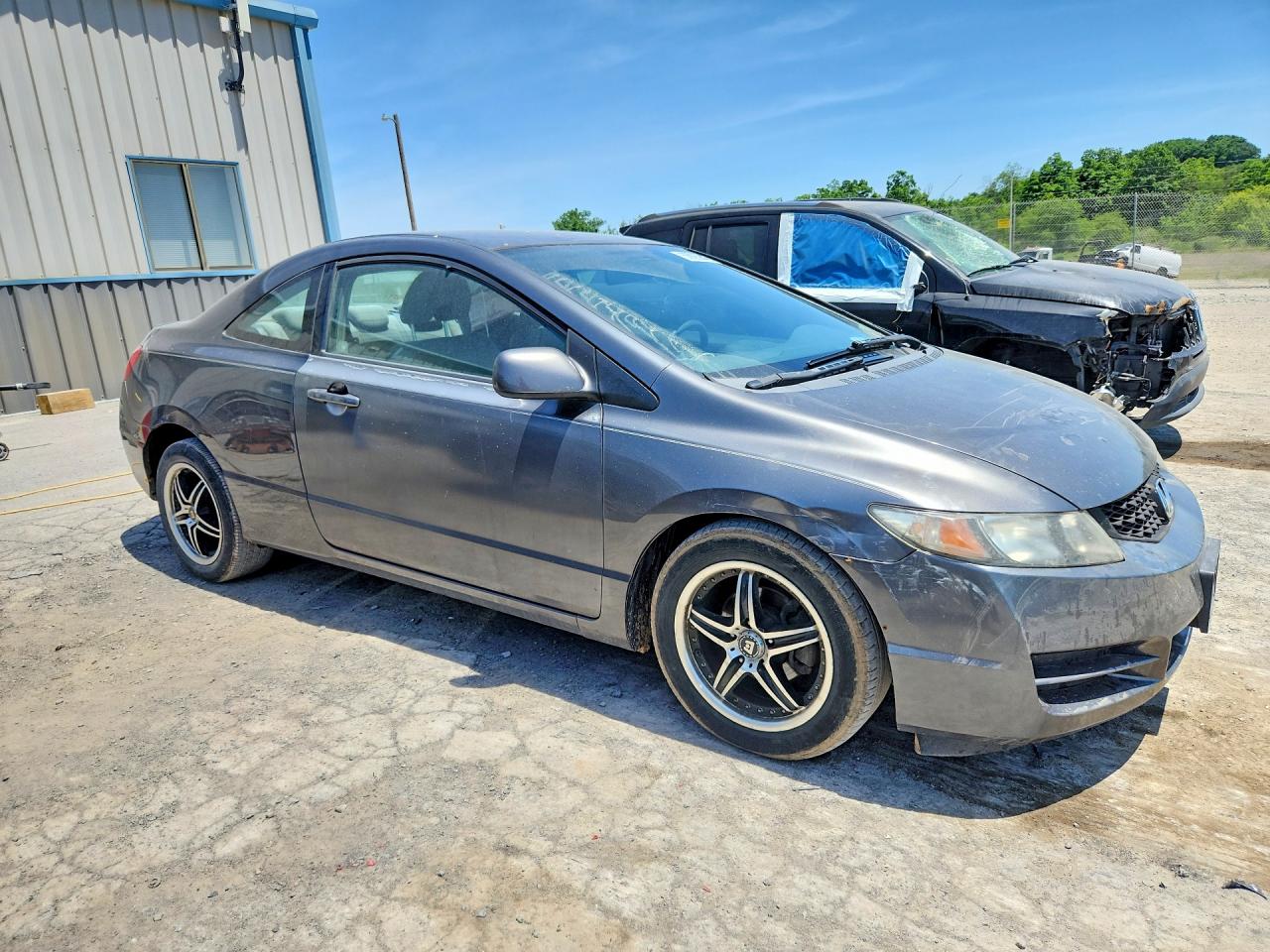 2010 Honda Civic Lx Gray vin: 2HGFG1B65AH509349