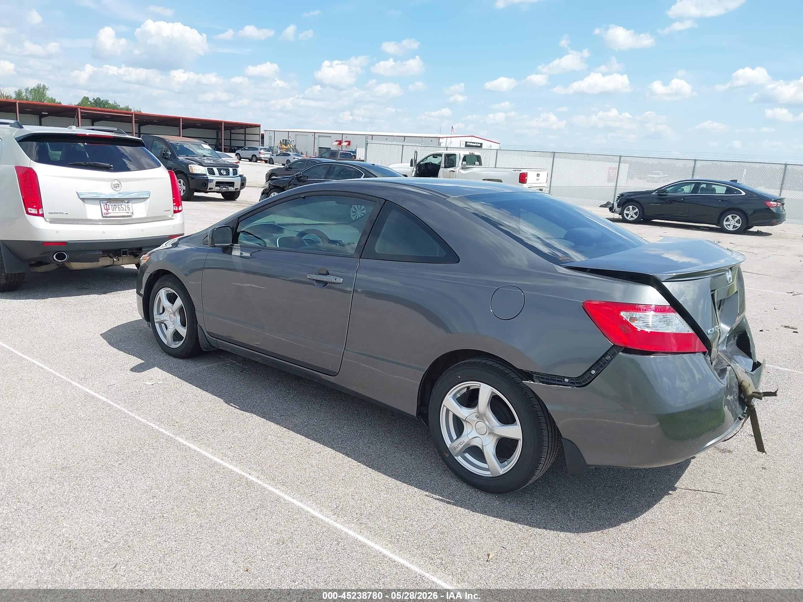 2010 Honda Civic Lx Gray vin: 2HGFG1B65AH520643