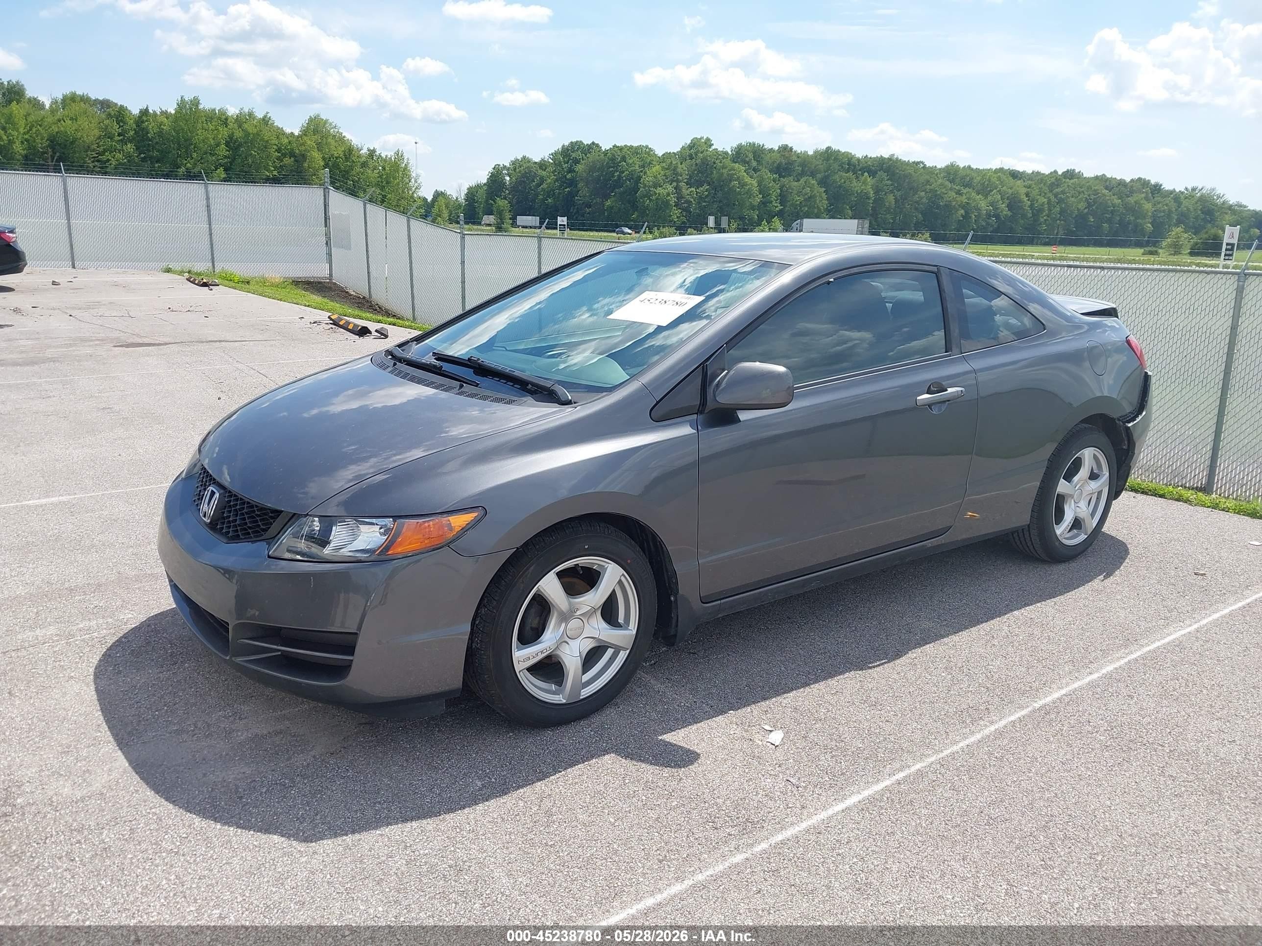 2010 Honda Civic Lx Gray vin: 2HGFG1B65AH520643