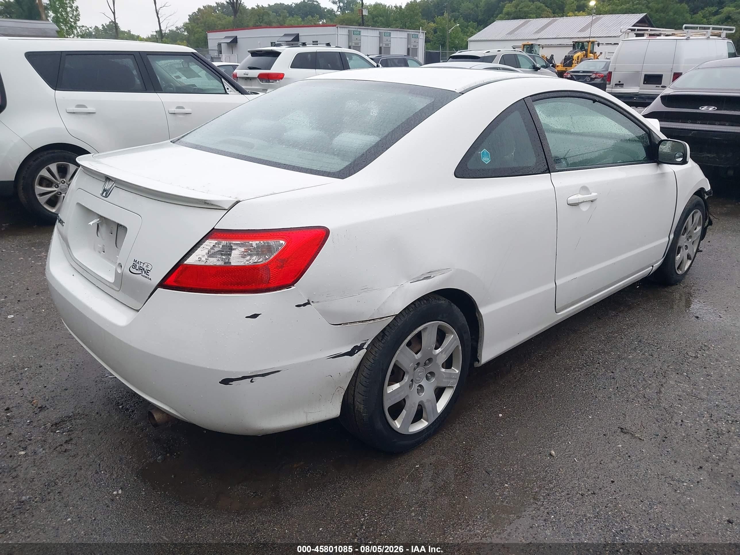 2010 Honda Civic Lx White vin: 2HGFG1B65AH526829