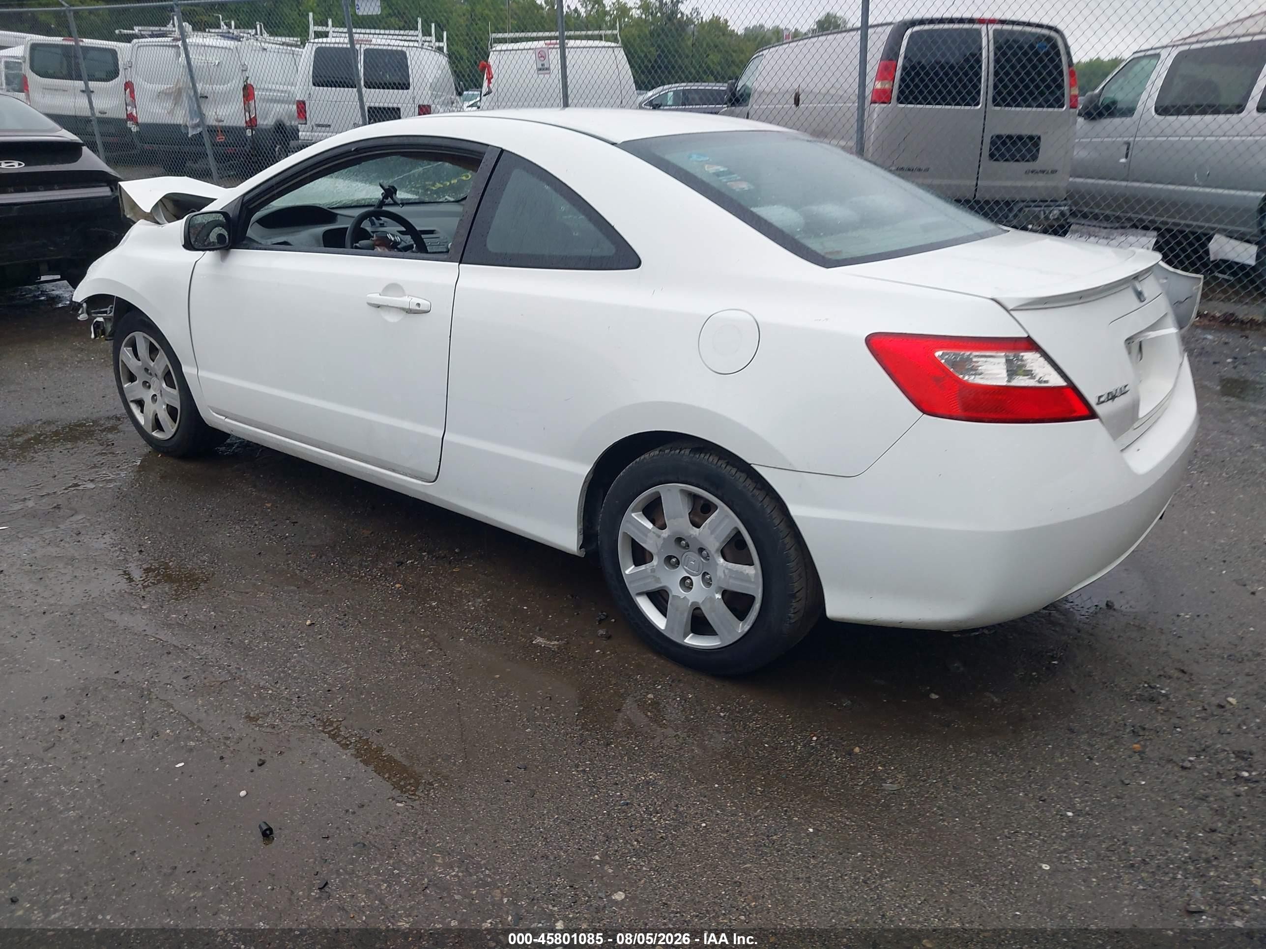 2010 Honda Civic Lx White vin: 2HGFG1B65AH526829