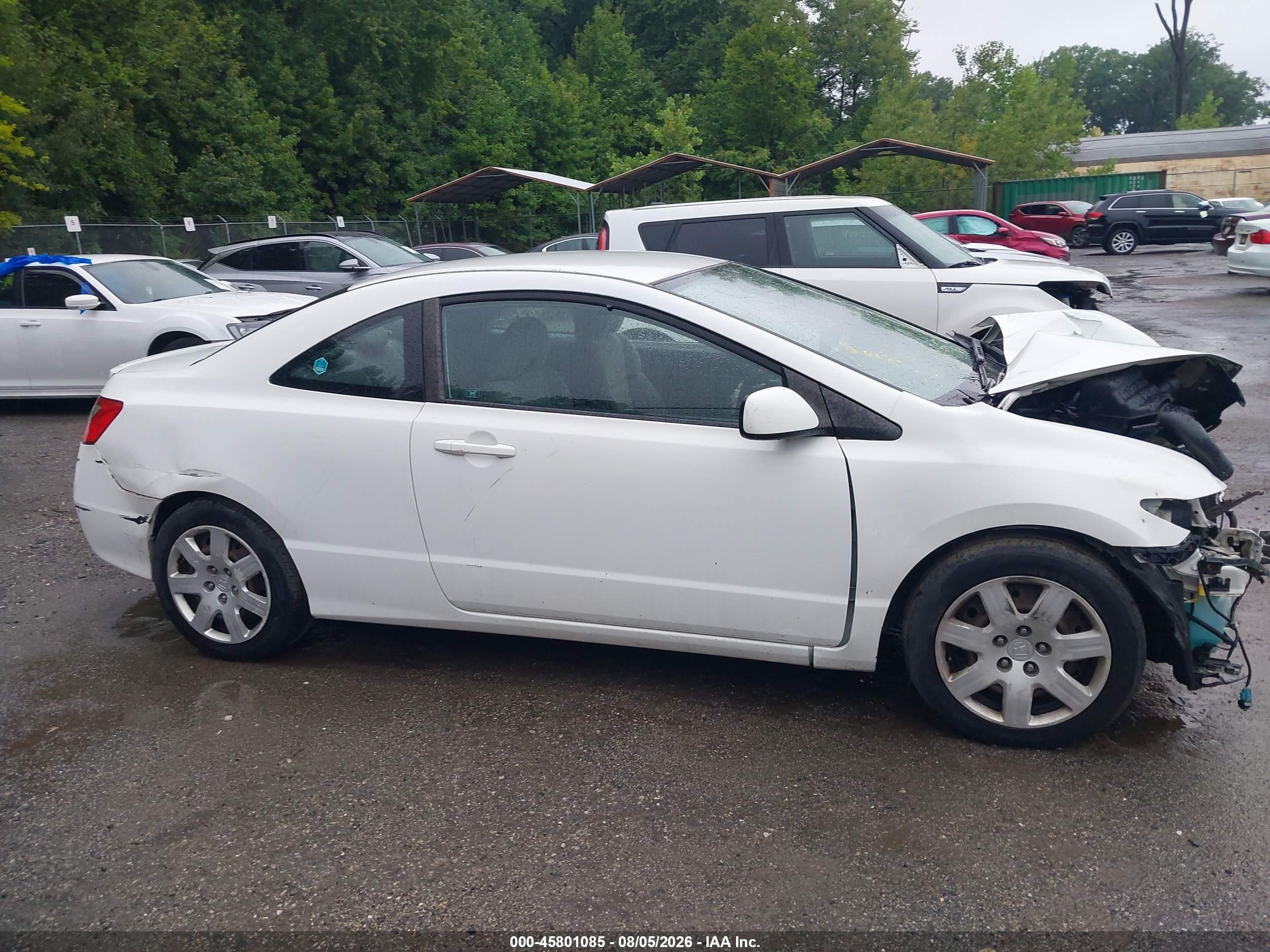 2010 Honda Civic Lx White vin: 2HGFG1B65AH526829