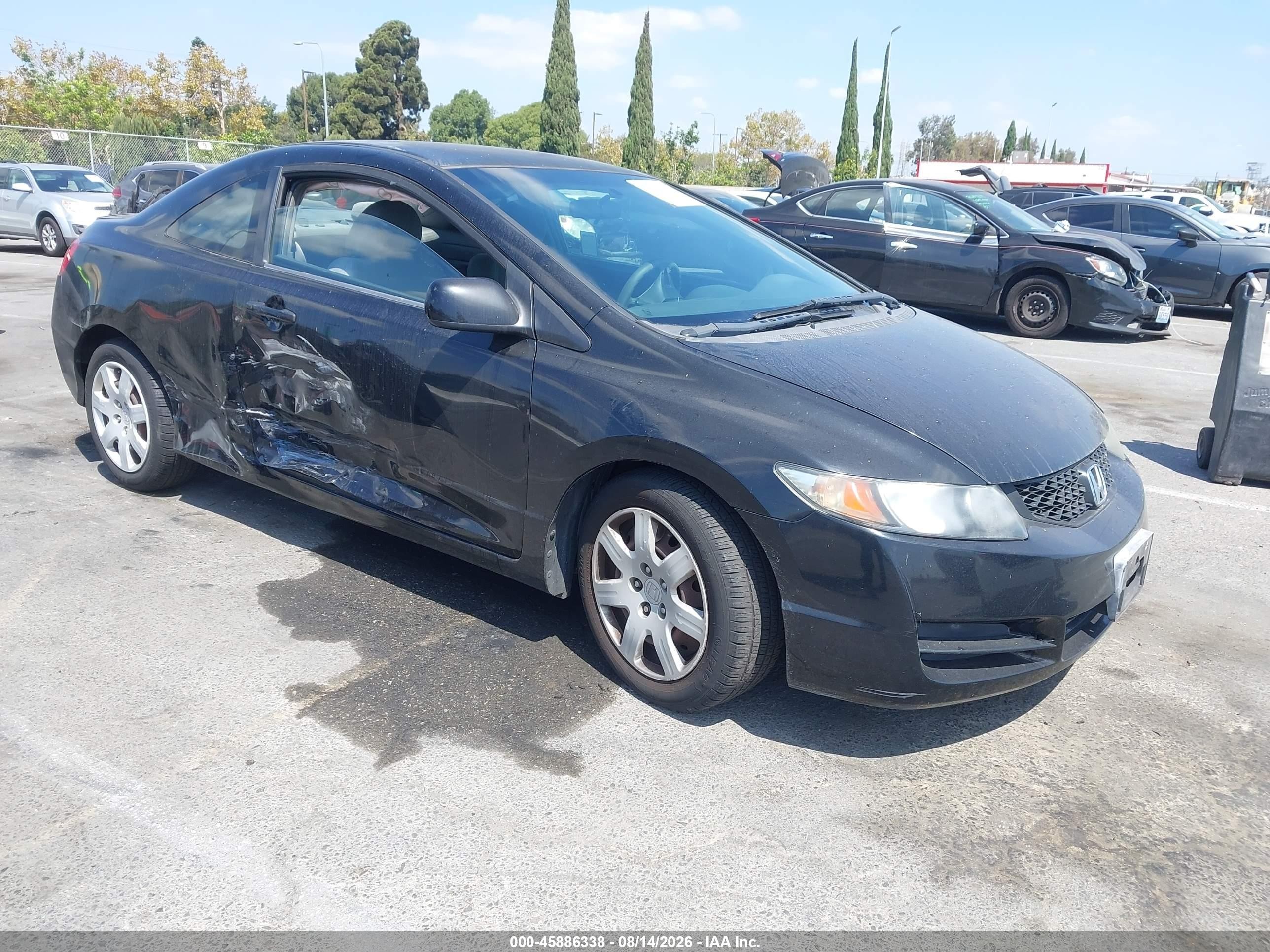 2011 Honda Civic Lx Black vin: 2HGFG1B65BH503889